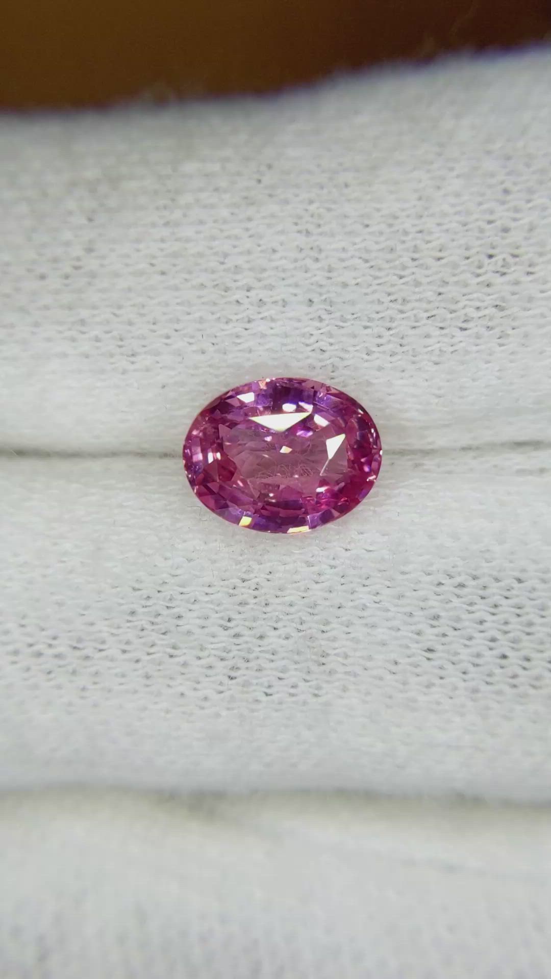 2.03 Ct. Pink Sapphire from Ceylon (Sri Lanka) Size Video