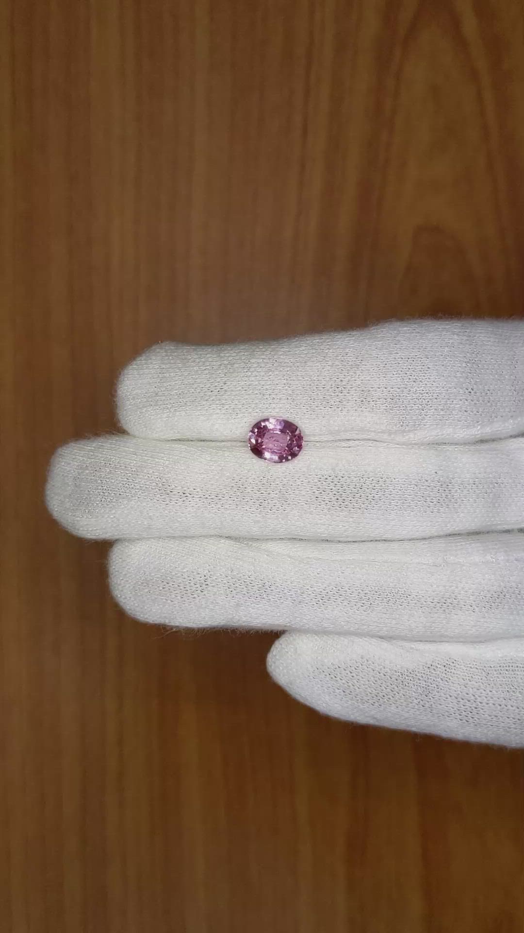 2.19 Ct. Pink Sapphire from Ceylon (Sri Lanka) Size Video