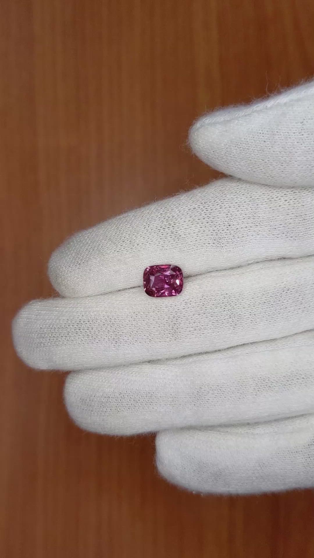 2.17 Ct. Purplish Pink Sapphire from Ceylon (Sri Lanka) Size Video