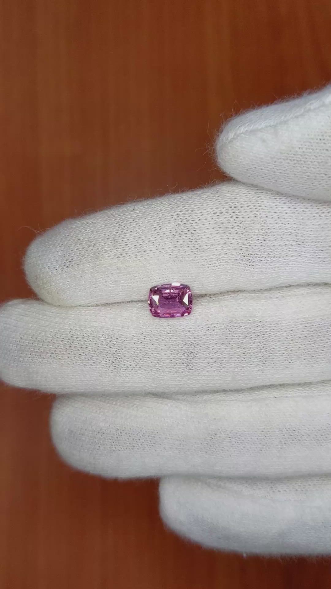 1.12 Ct. Pink Sapphire from Ceylon (Sri Lanka) Size Video