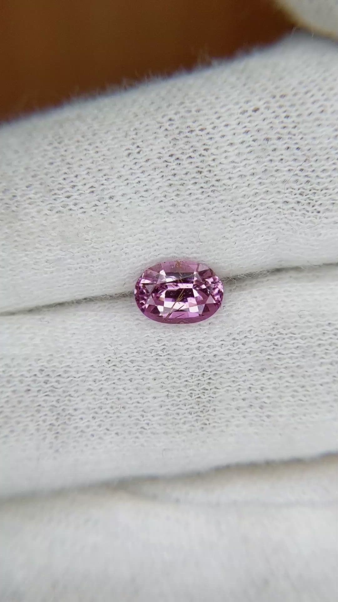 1.30 Ct. Pink Sapphire from Ceylon (Sri Lanka) Size Video