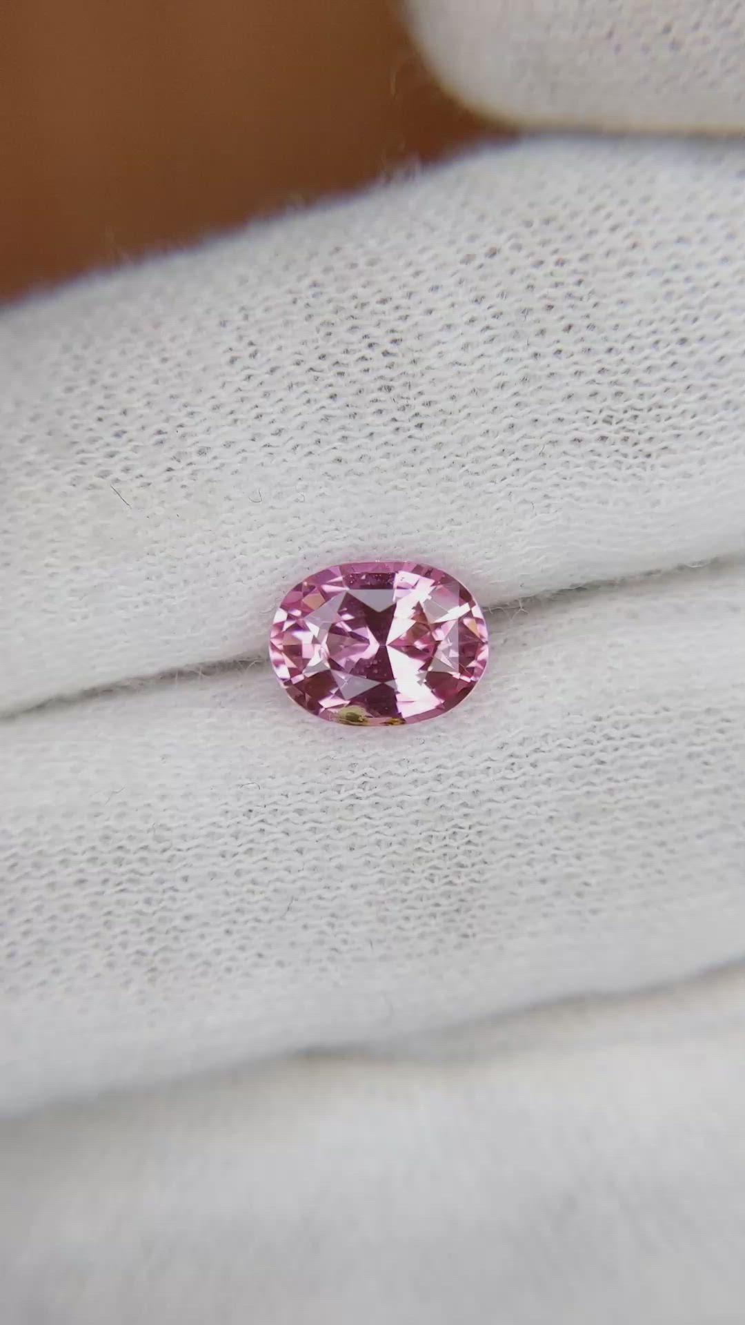 2.14 Ct. Pink Sapphire from Ceylon (Sri Lanka) Size Video