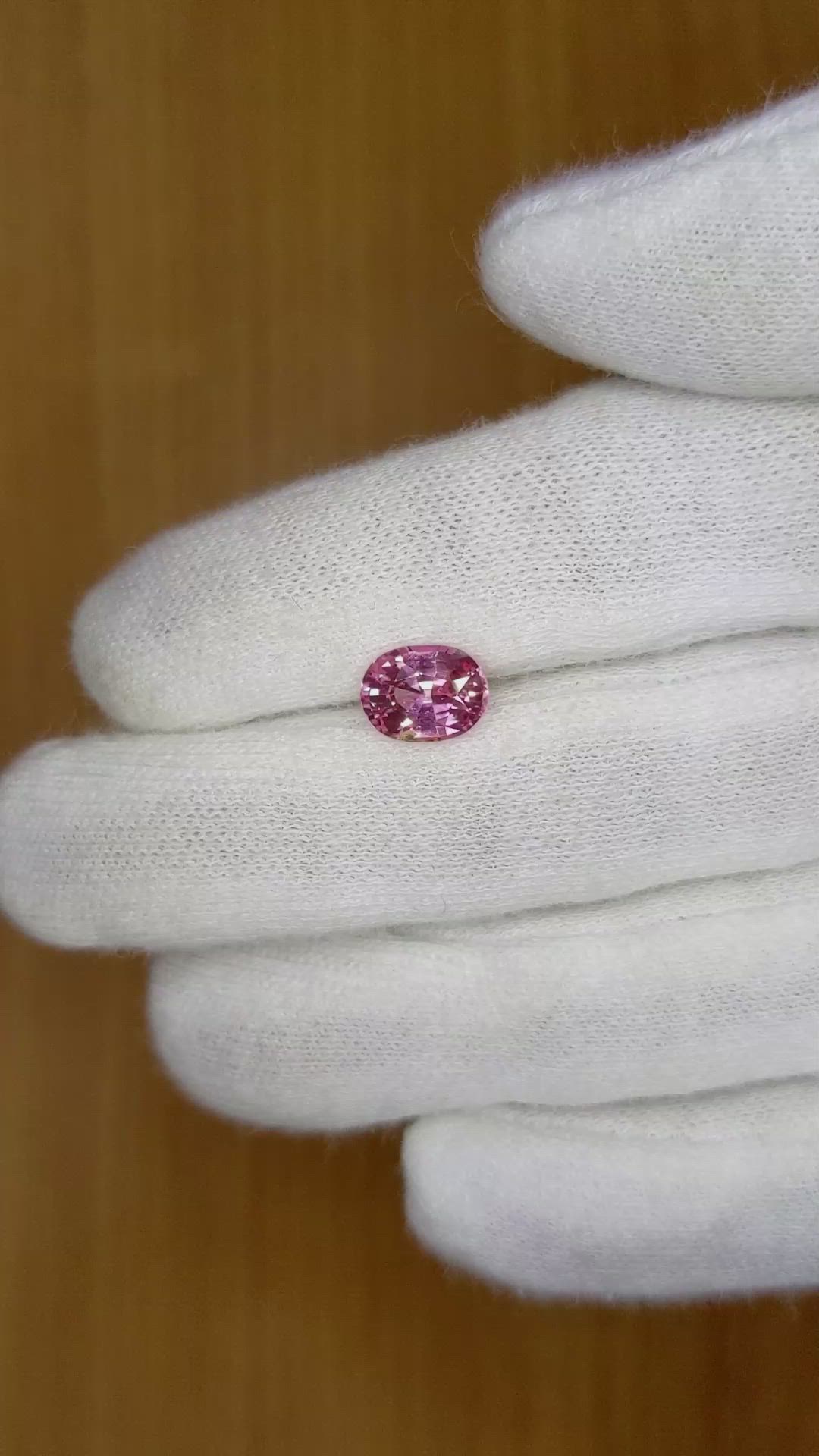 2.14 Ct. Pink Sapphire from Ceylon (Sri Lanka) Size Video