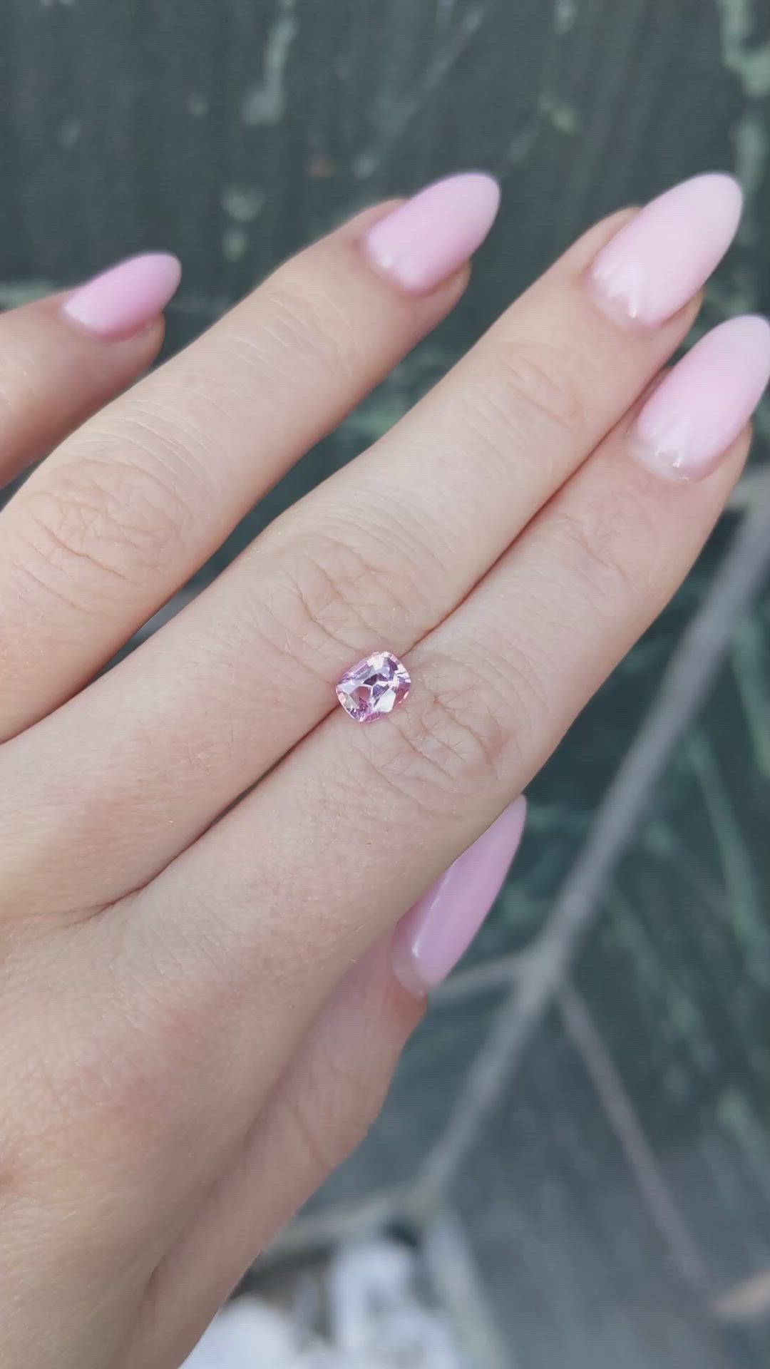 1.04 Ct. Pink Sapphire from Ceylon (Sri Lanka) Size Video