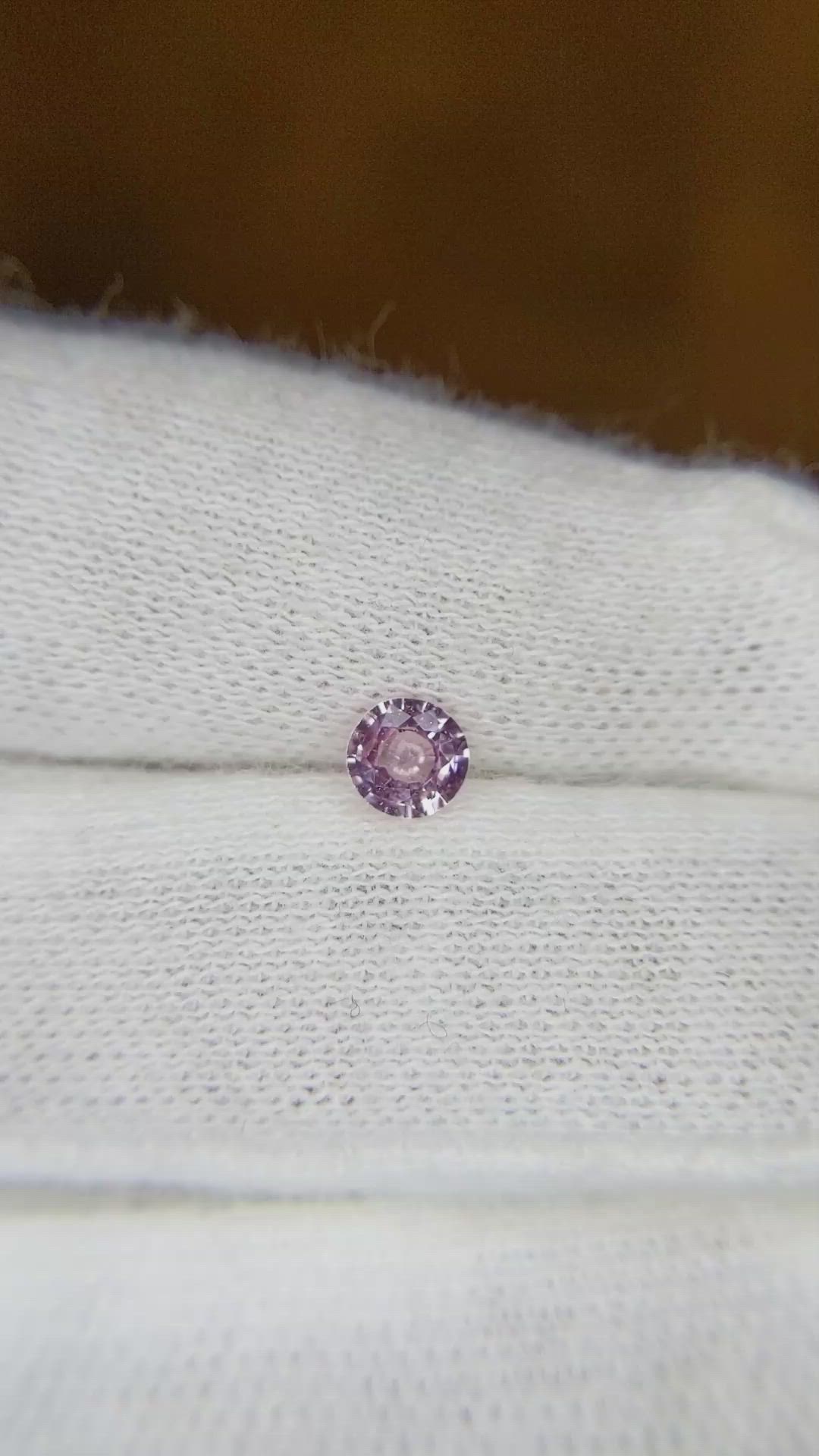 0.38 Ct. Purplish Pink Sapphire from Ceylon (Sri Lanka) Size Video