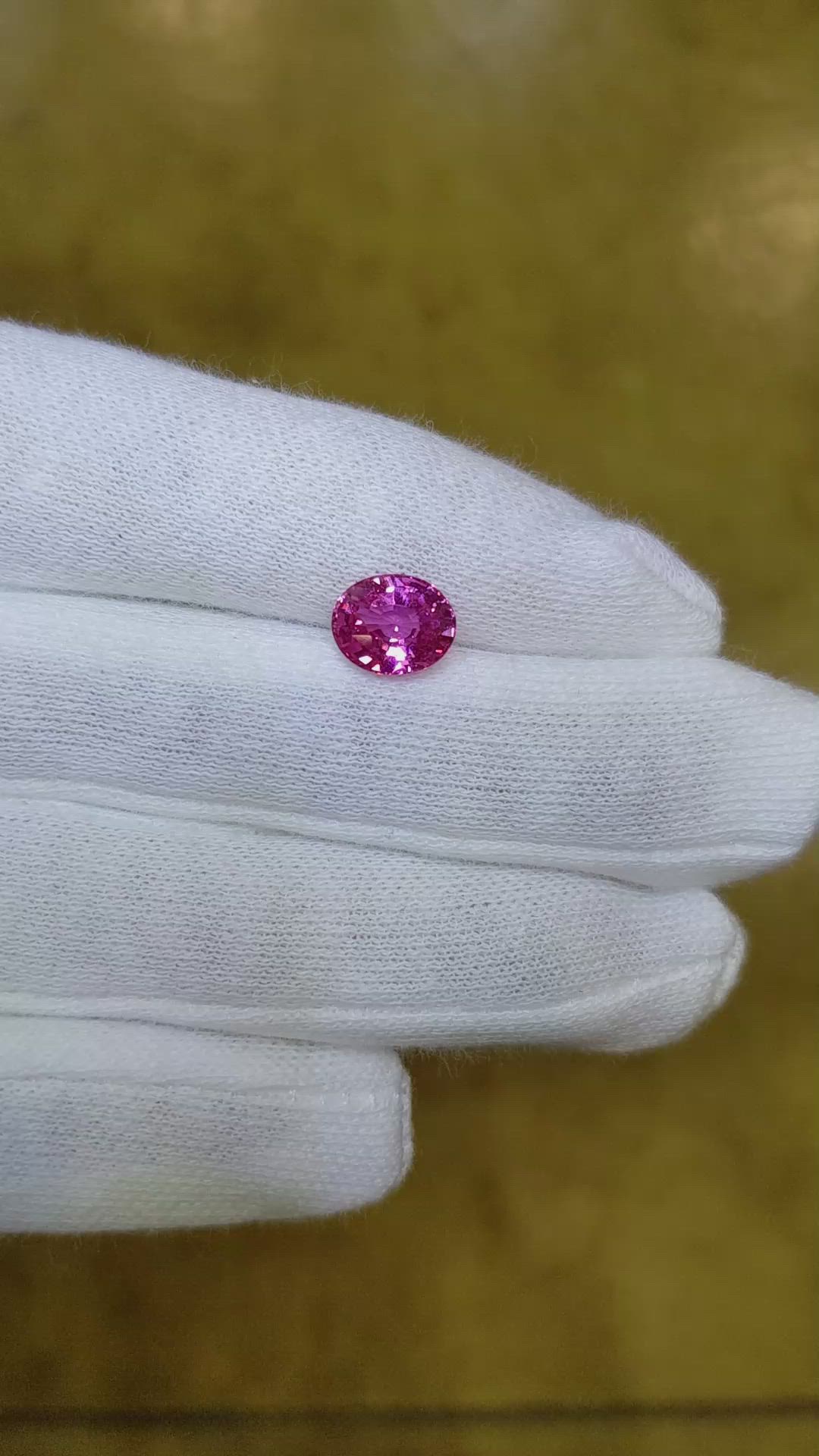 2.08 Ct. Pink Sapphire from Ceylon (Sri Lanka) Size Video