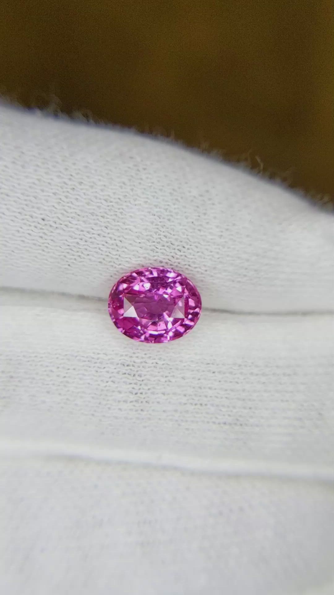 2.08 Ct. Pink Sapphire from Ceylon (Sri Lanka) Size Video