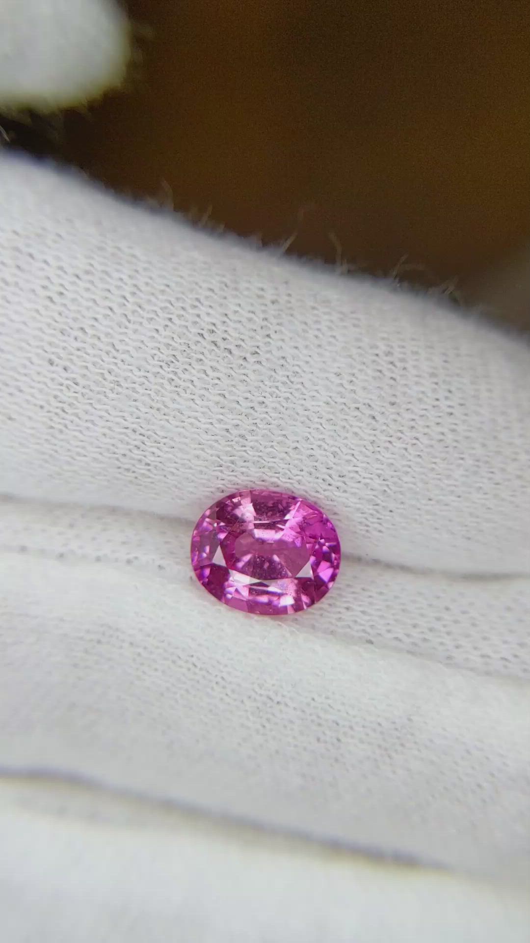 2.33 Ct. Pink Sapphire from Ceylon (Sri Lanka) Size Video