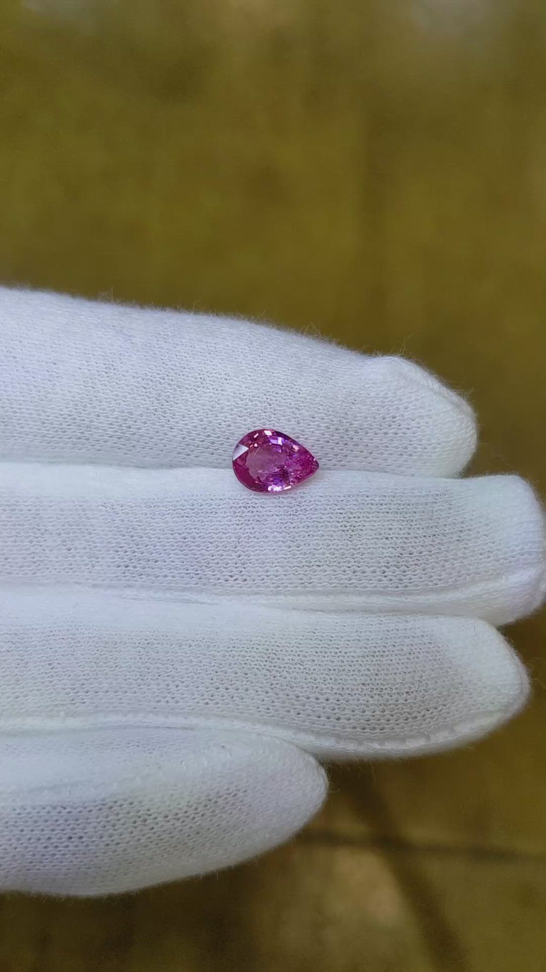 1.55 Ct. Pink Sapphire from Ceylon (Sri Lanka) Size Video