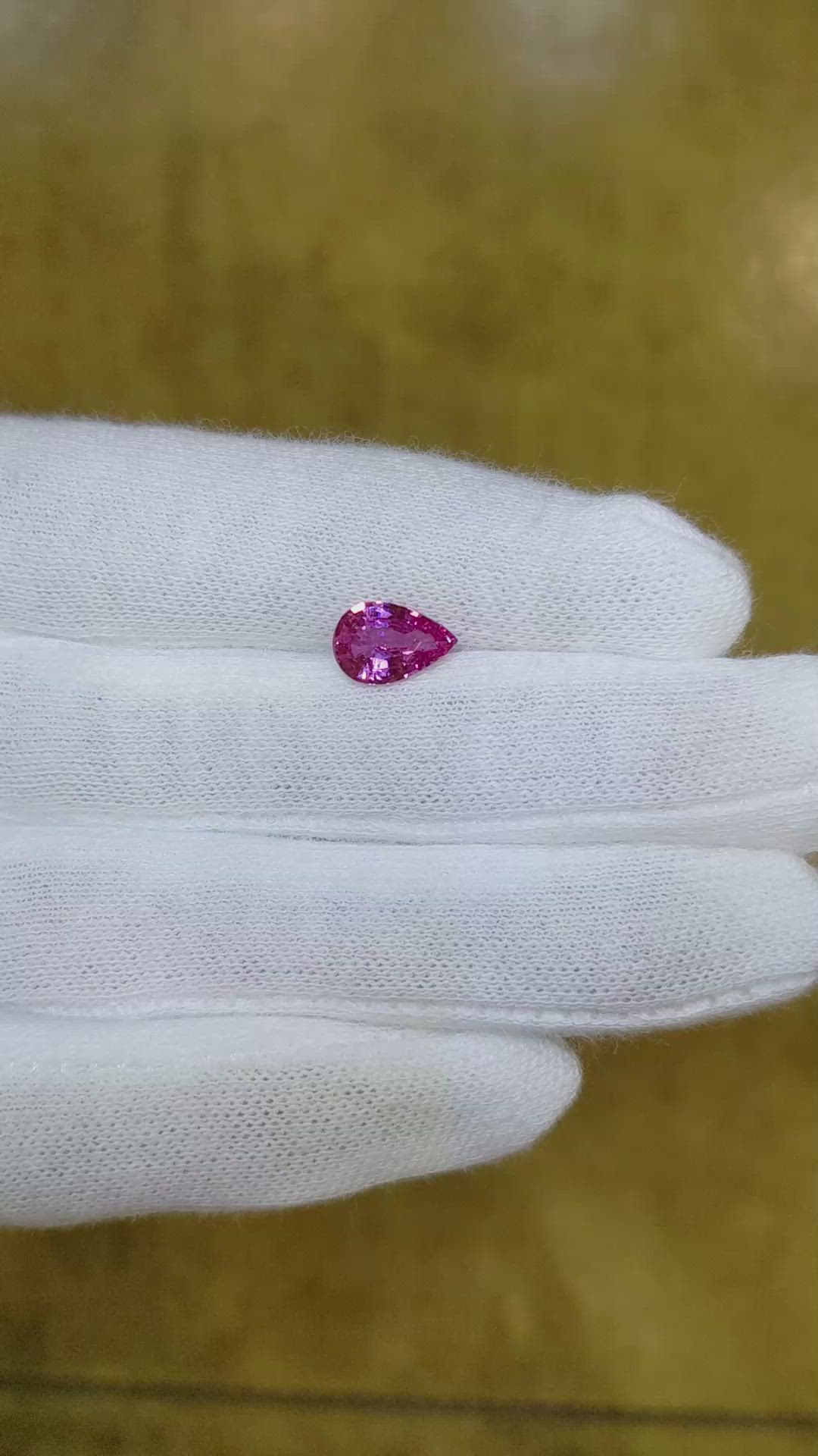 1.55 Ct. Pink Sapphire from Ceylon (Sri Lanka) Size Video