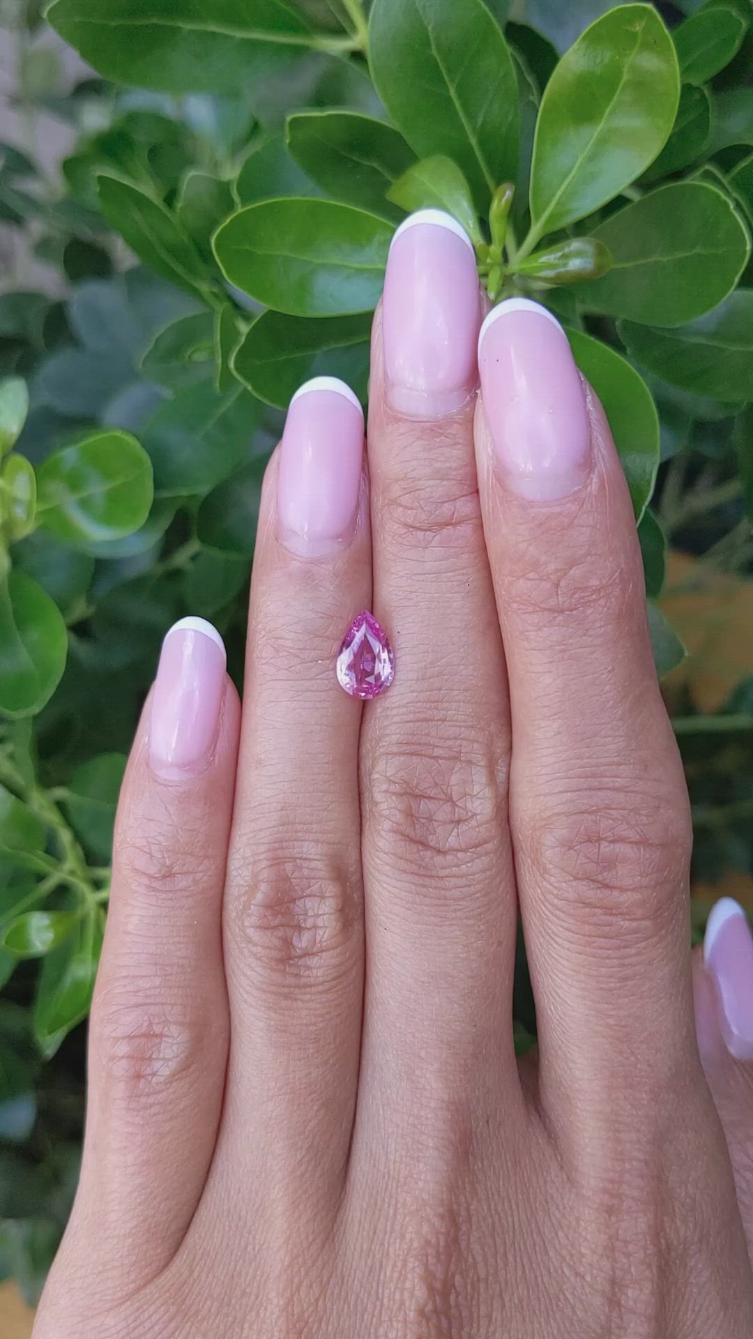 1.16 Ct. Pink Sapphire from Ceylon (Sri Lanka) Size Video