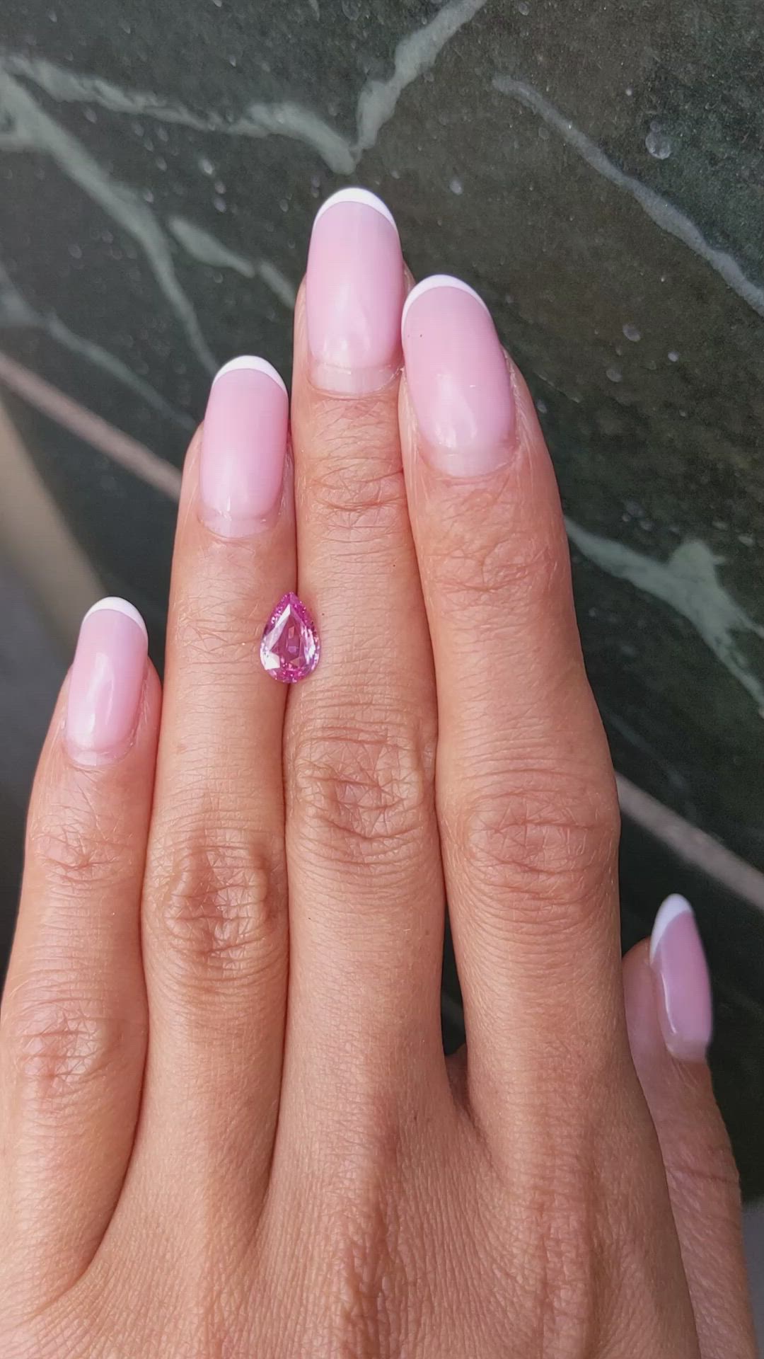 1.16 Ct. Pink Sapphire from Ceylon (Sri Lanka) Size Video