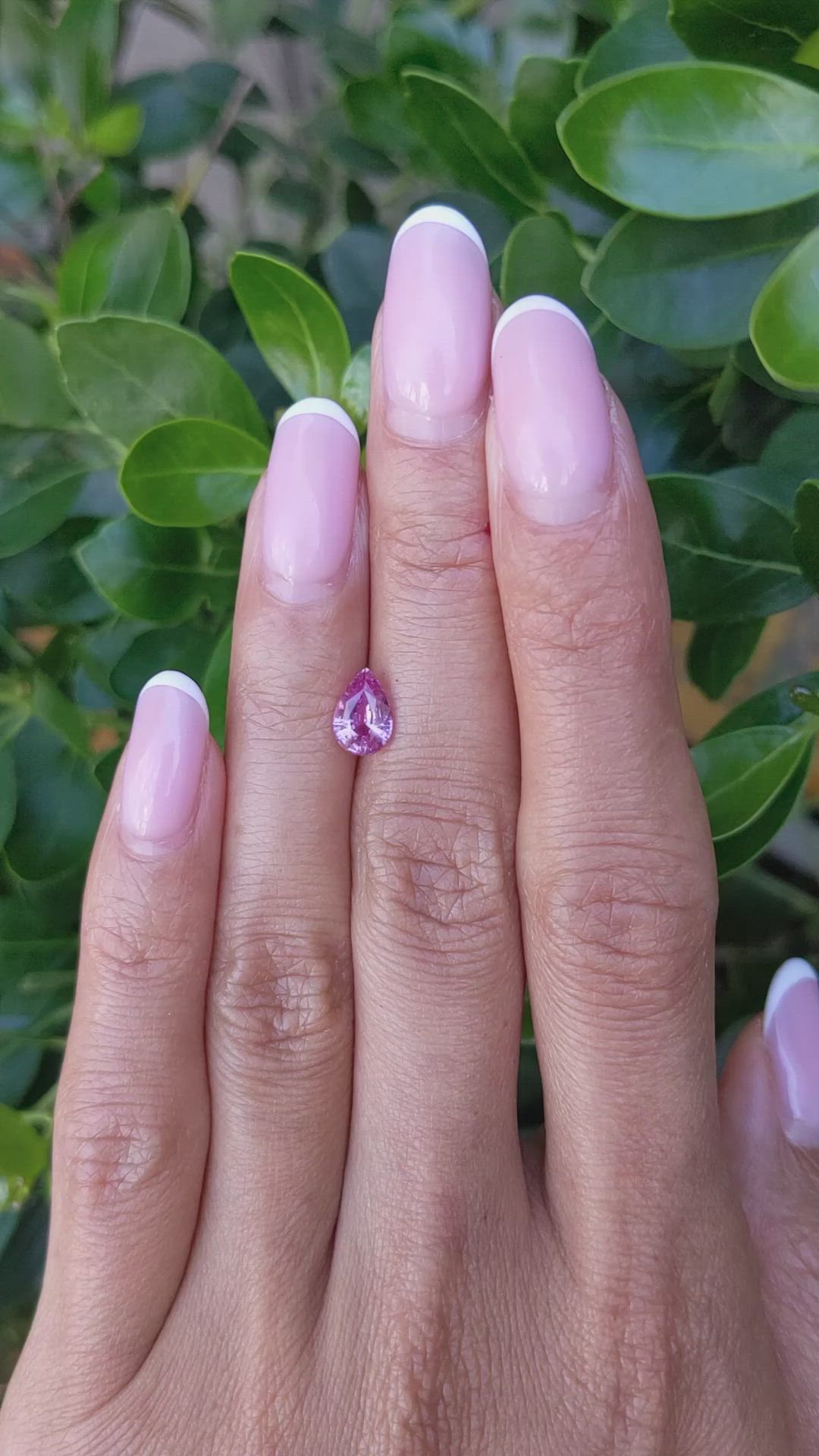 1.15 Ct. Pink Sapphire from Ceylon (Sri Lanka) Size Video