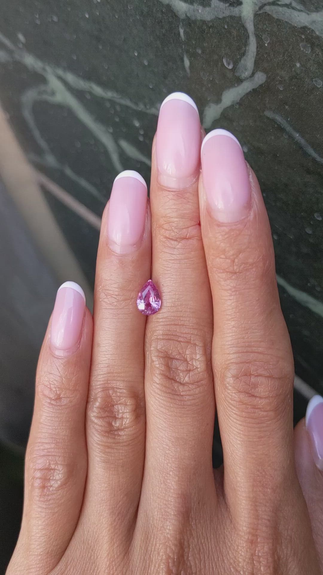 1.15 Ct. Pink Sapphire from Ceylon (Sri Lanka) Size Video