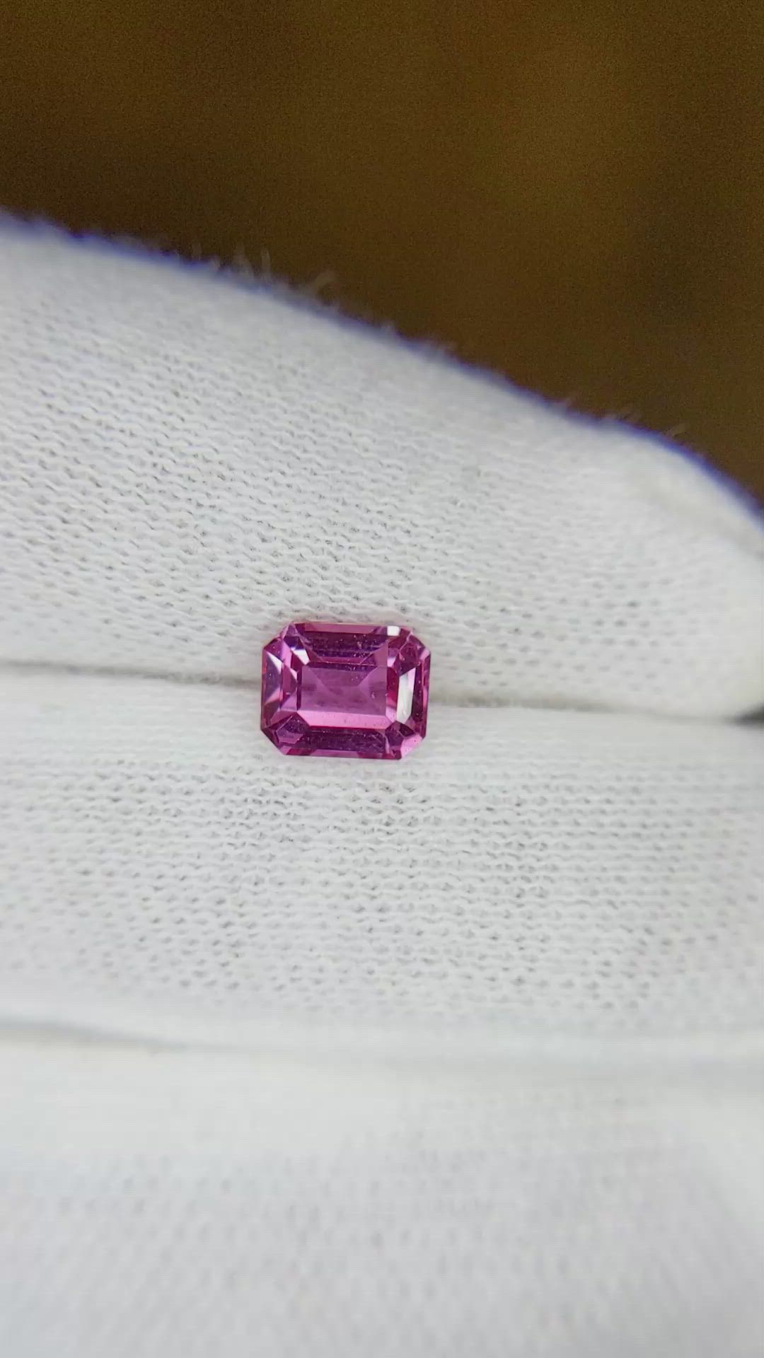 1.31 Ct. Pink Sapphire from Ceylon (Sri Lanka) Size Video