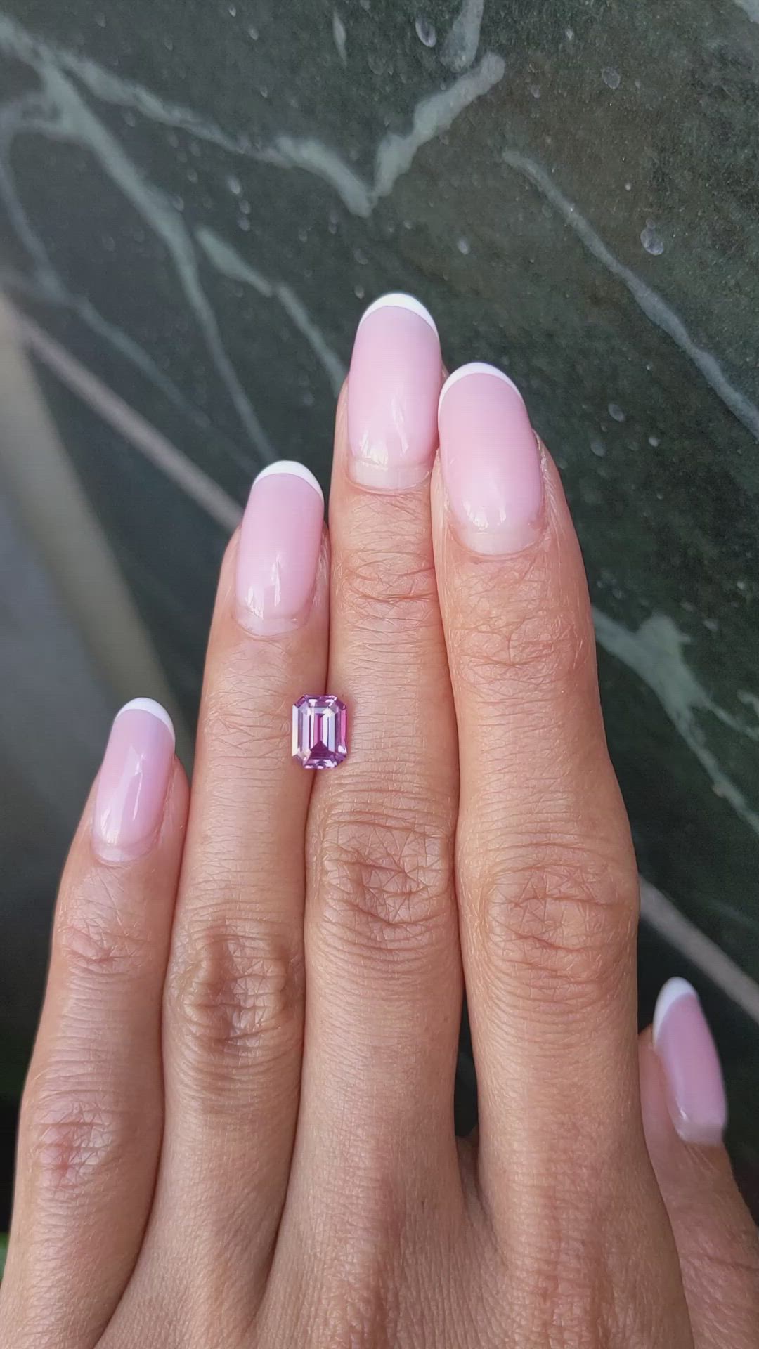 1.55 Ct. Purplish Pink Sapphire from Madagascar Size Video