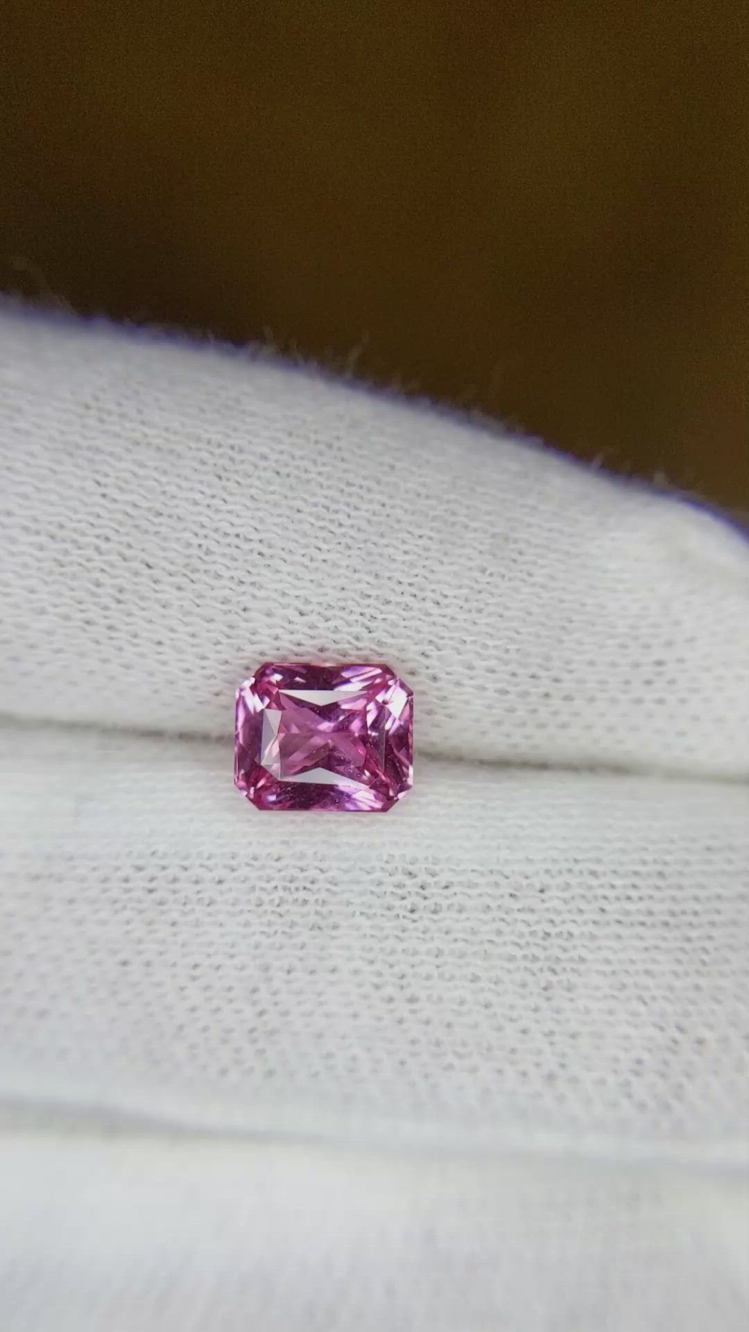 1.66 Ct. Pink Sapphire from Ceylon (Sri Lanka) Size Video