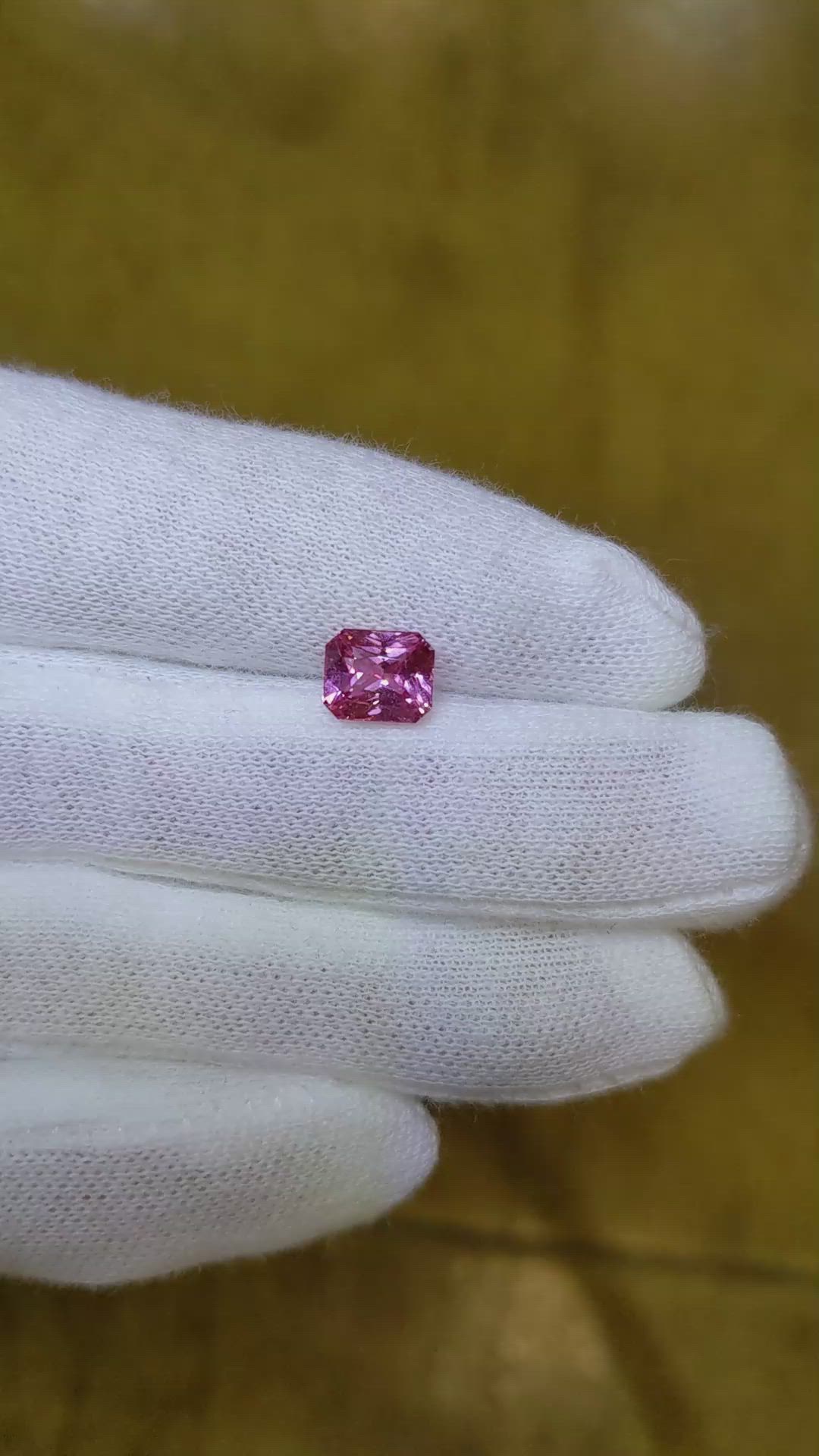 1.66 Ct. Pink Sapphire from Ceylon (Sri Lanka) Size Video