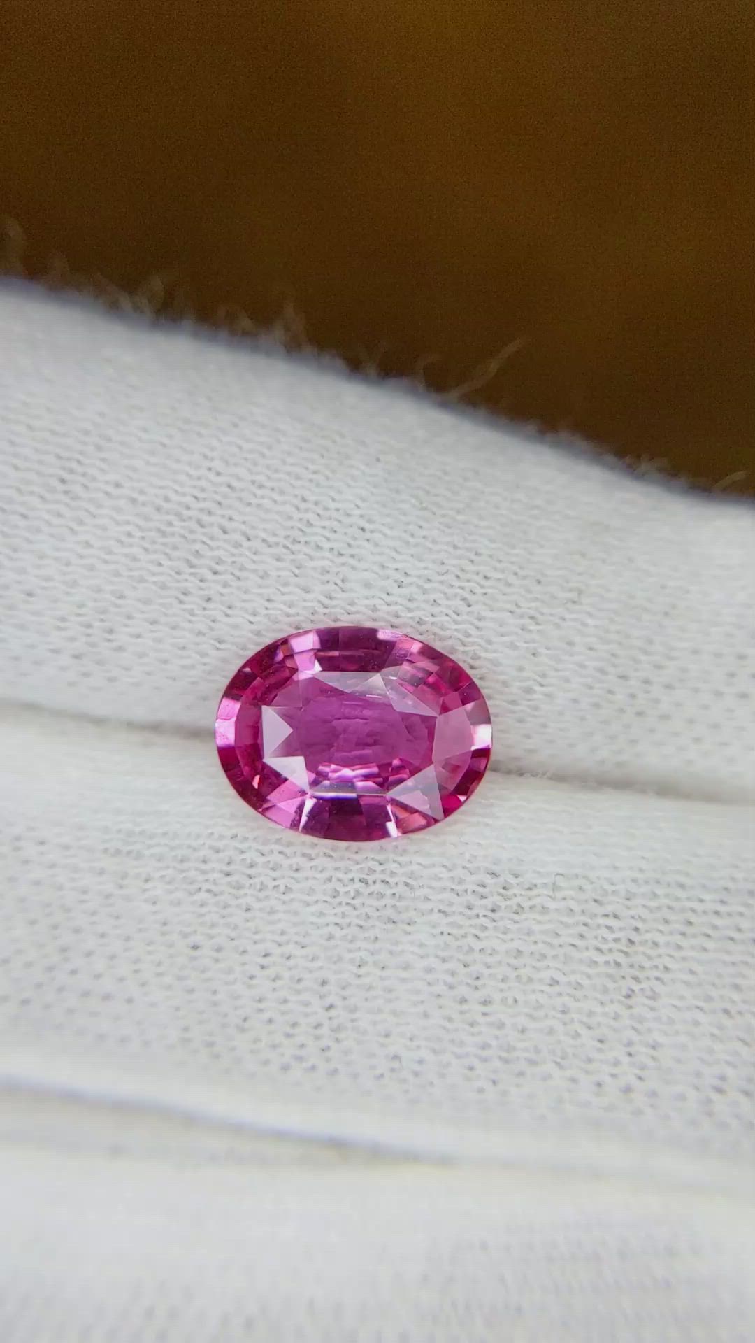 3.09 Ct. Pink Sapphire from Ceylon (Sri Lanka) Size Video