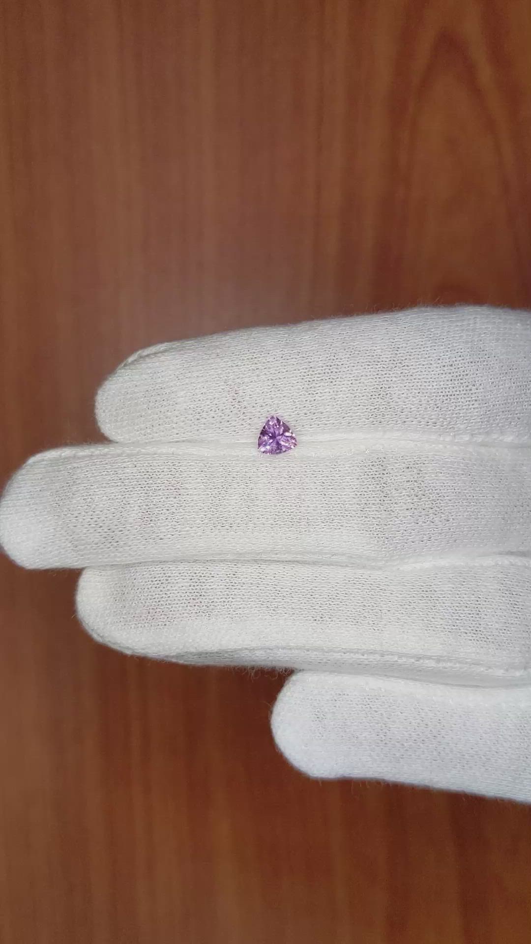 0.47 Ct. Pink Sapphire from Ceylon (Sri Lanka) Size Video