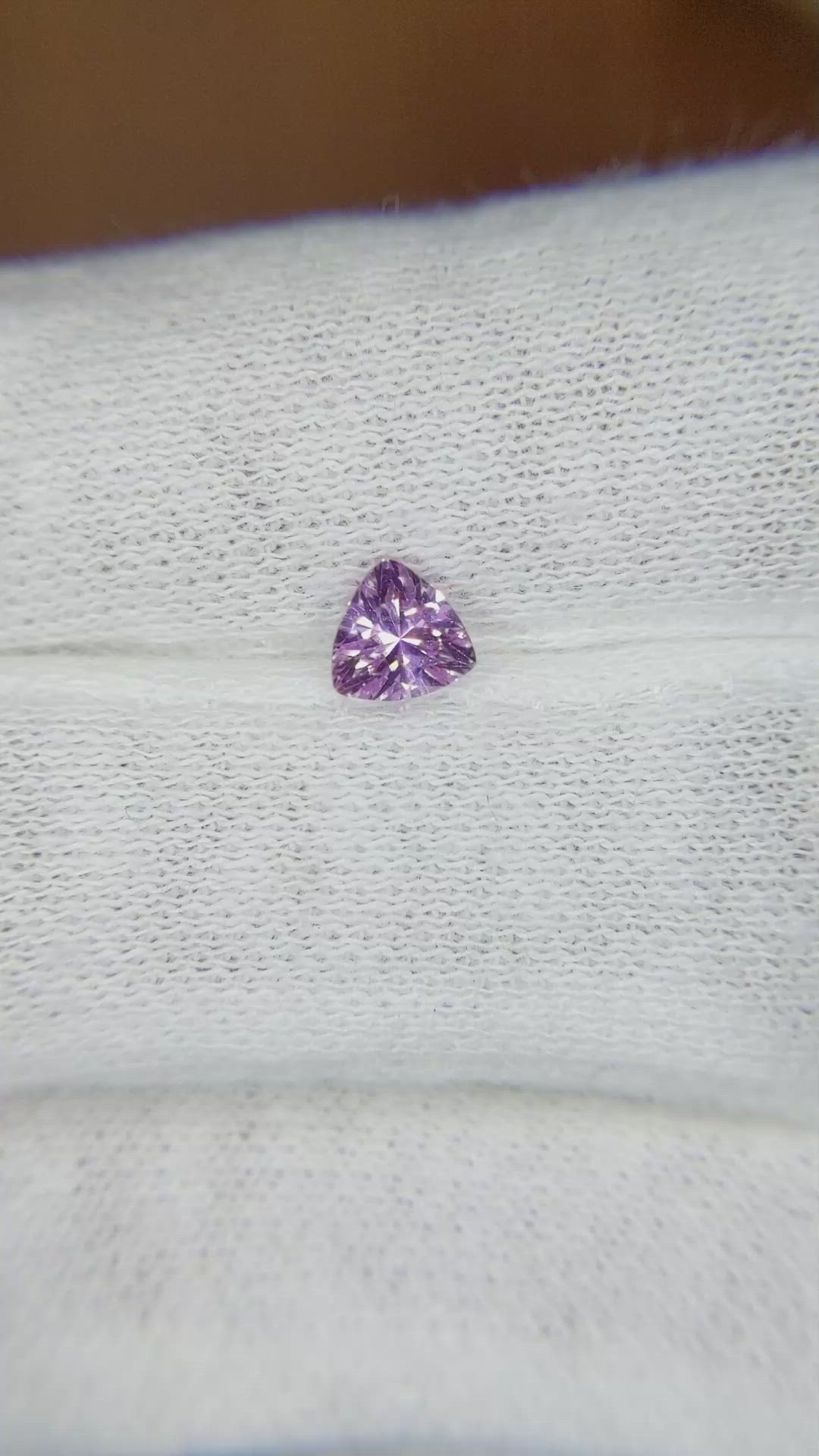 0.47 Ct. Pink Sapphire from Ceylon (Sri Lanka) Size Video