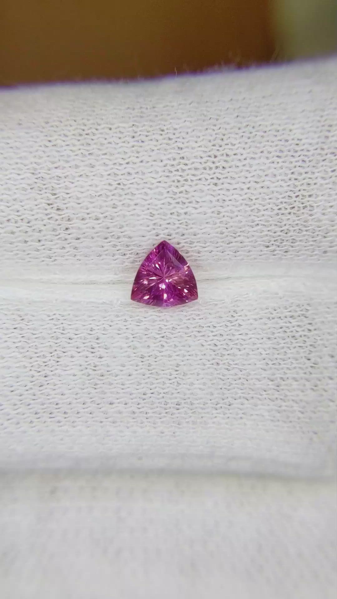 0.47 Ct. Pink Sapphire from Ceylon (Sri Lanka) Size Video