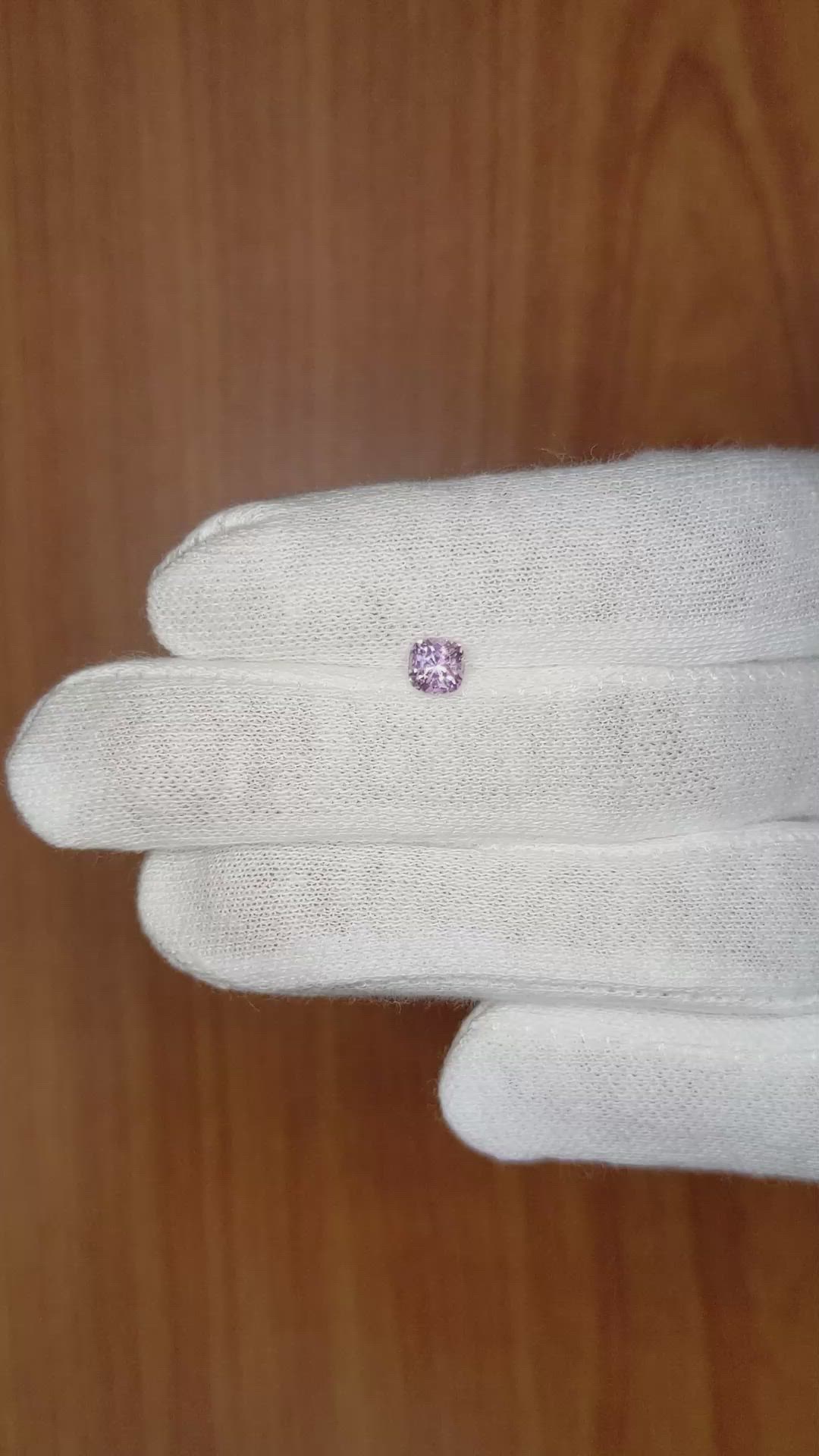 0.55 Ct. Pink Sapphire from Ceylon (Sri Lanka) Size Video
