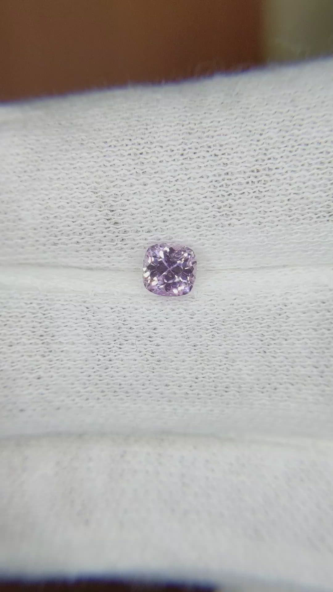 0.55 Ct. Pink Sapphire from Ceylon (Sri Lanka) Size Video