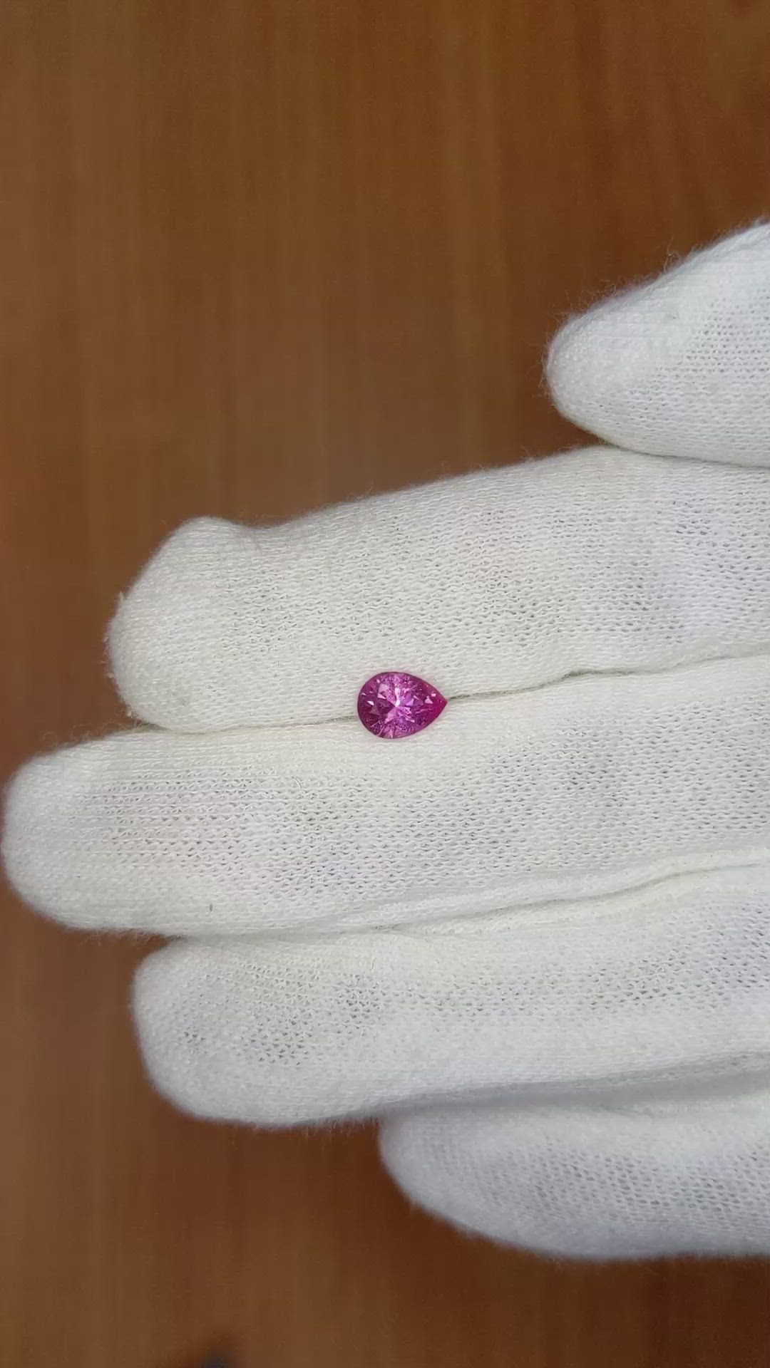 0.71 Ct. Pink Sapphire from Madagascar Size Video