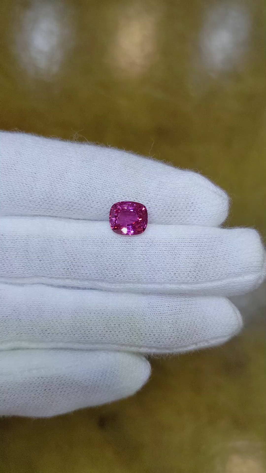 2.52 Ct. Pink Sapphire from Ceylon (Sri Lanka) Size Video