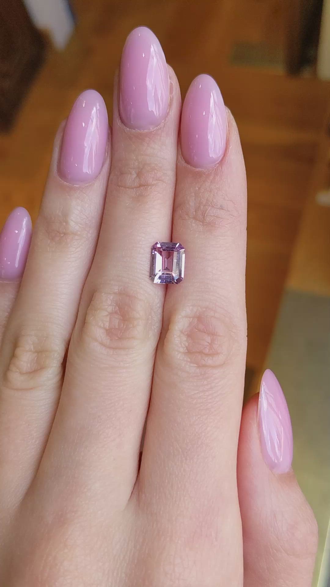 2.47 Ct. Pink Sapphire from Madagascar Size Video