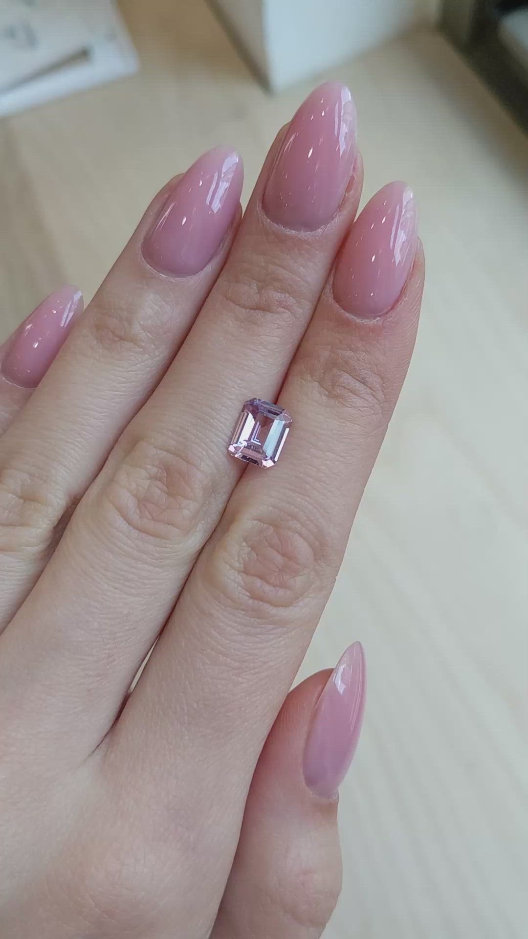 2.47 Ct. Pink Sapphire from Madagascar Size Video