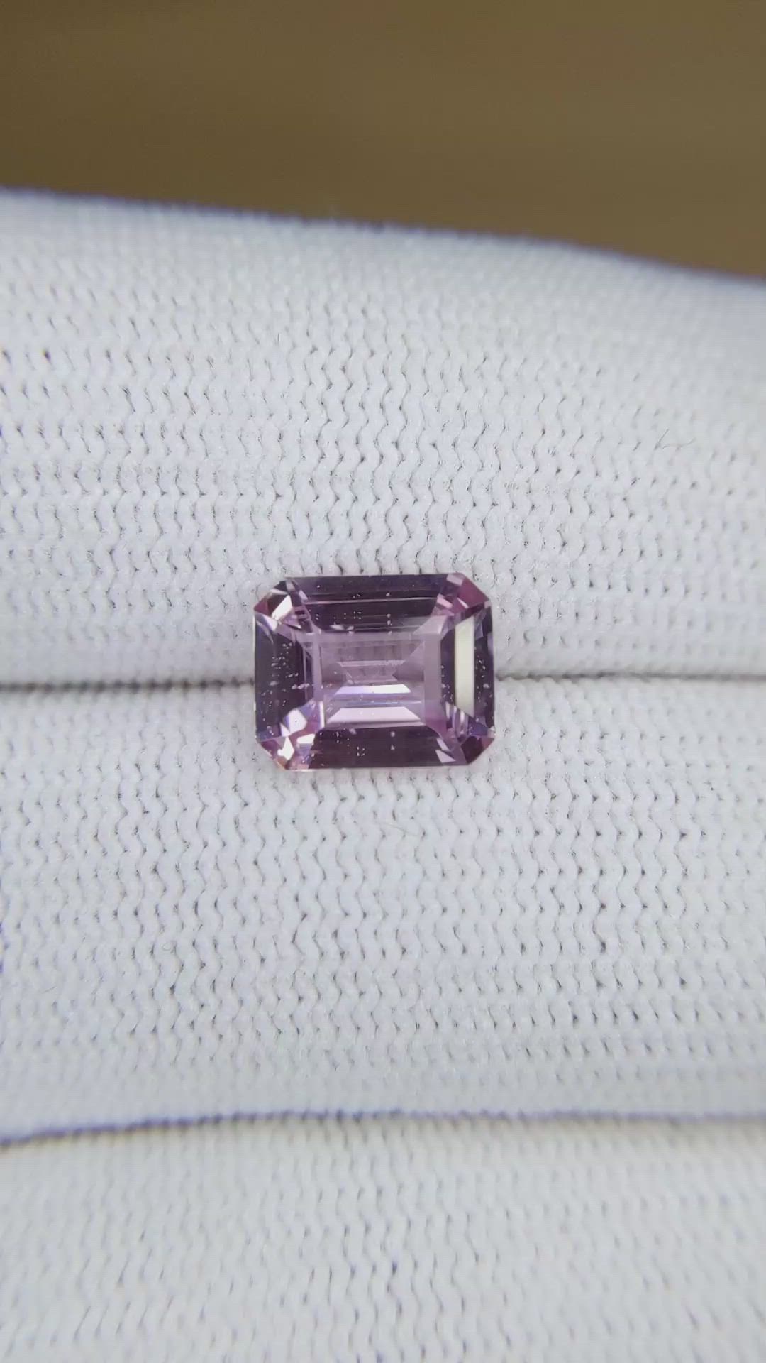 2.47 Ct. Pink Sapphire from Madagascar Size Video