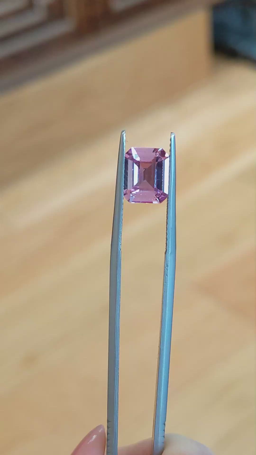 2.47 Ct. Pink Sapphire from Madagascar Size Video