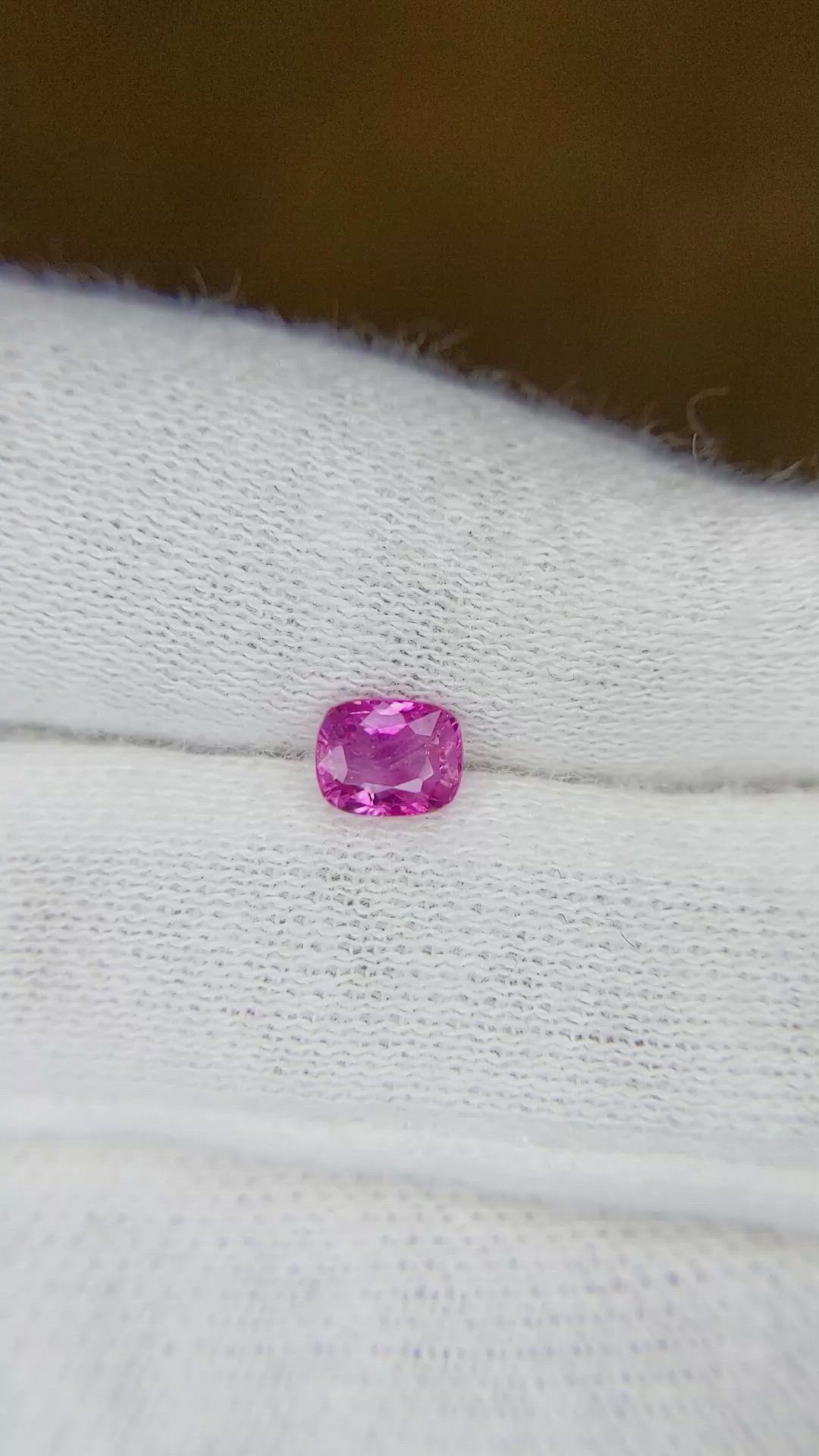 0.61 Ct. Pink Sapphire from Burma (Myanmar) Size Video