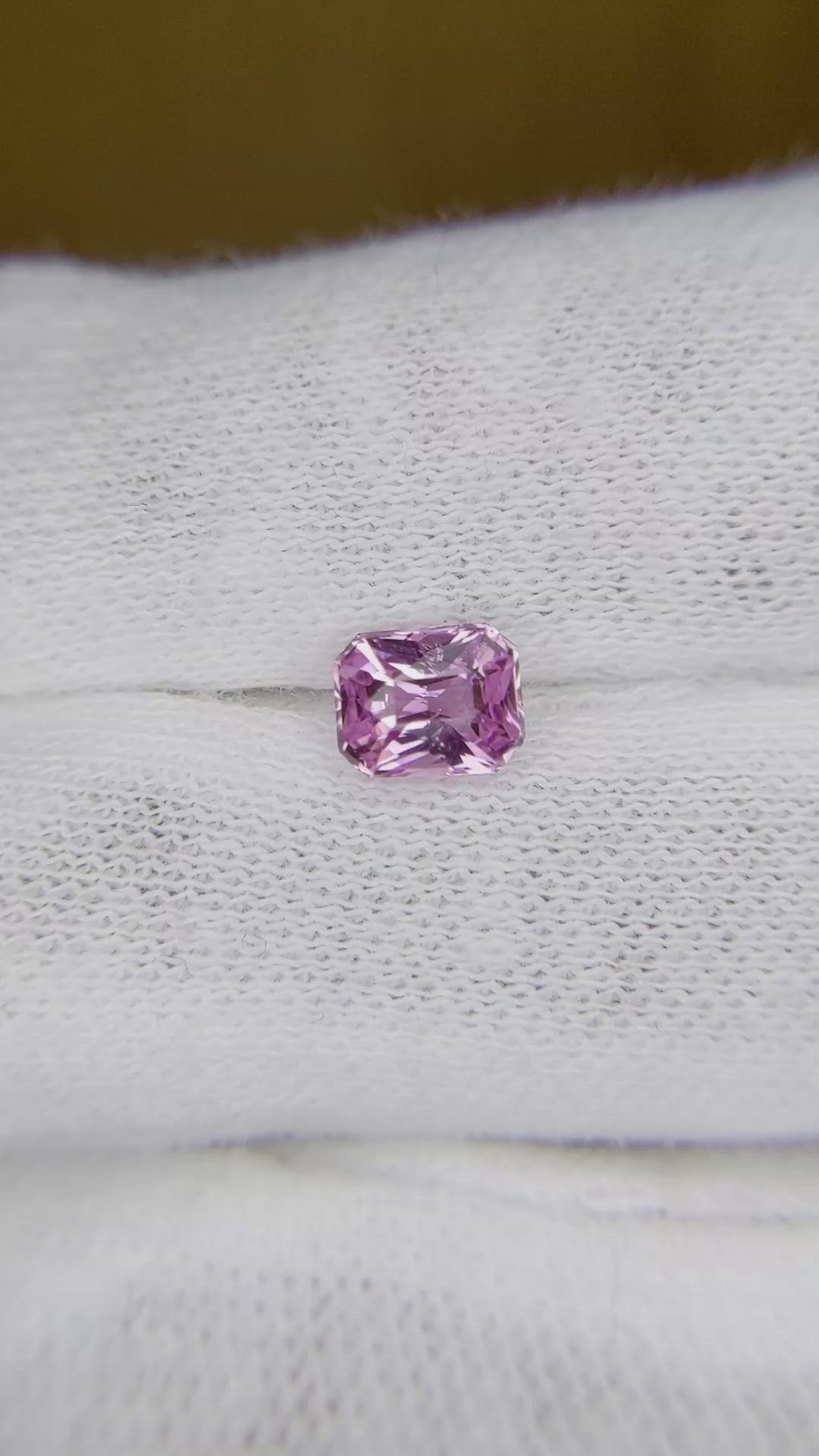1.12 Ct. Pink Sapphire from Ceylon (Sri Lanka) Size Video