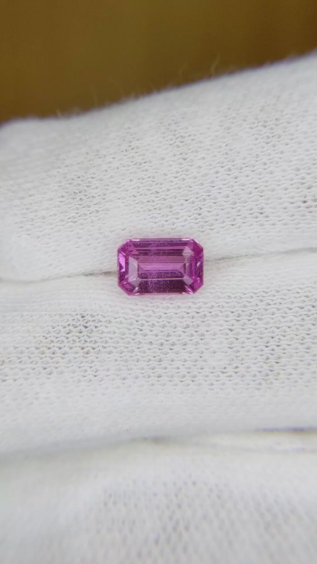 1.43 Ct. Pink Sapphire from Ceylon (Sri Lanka) Size Video