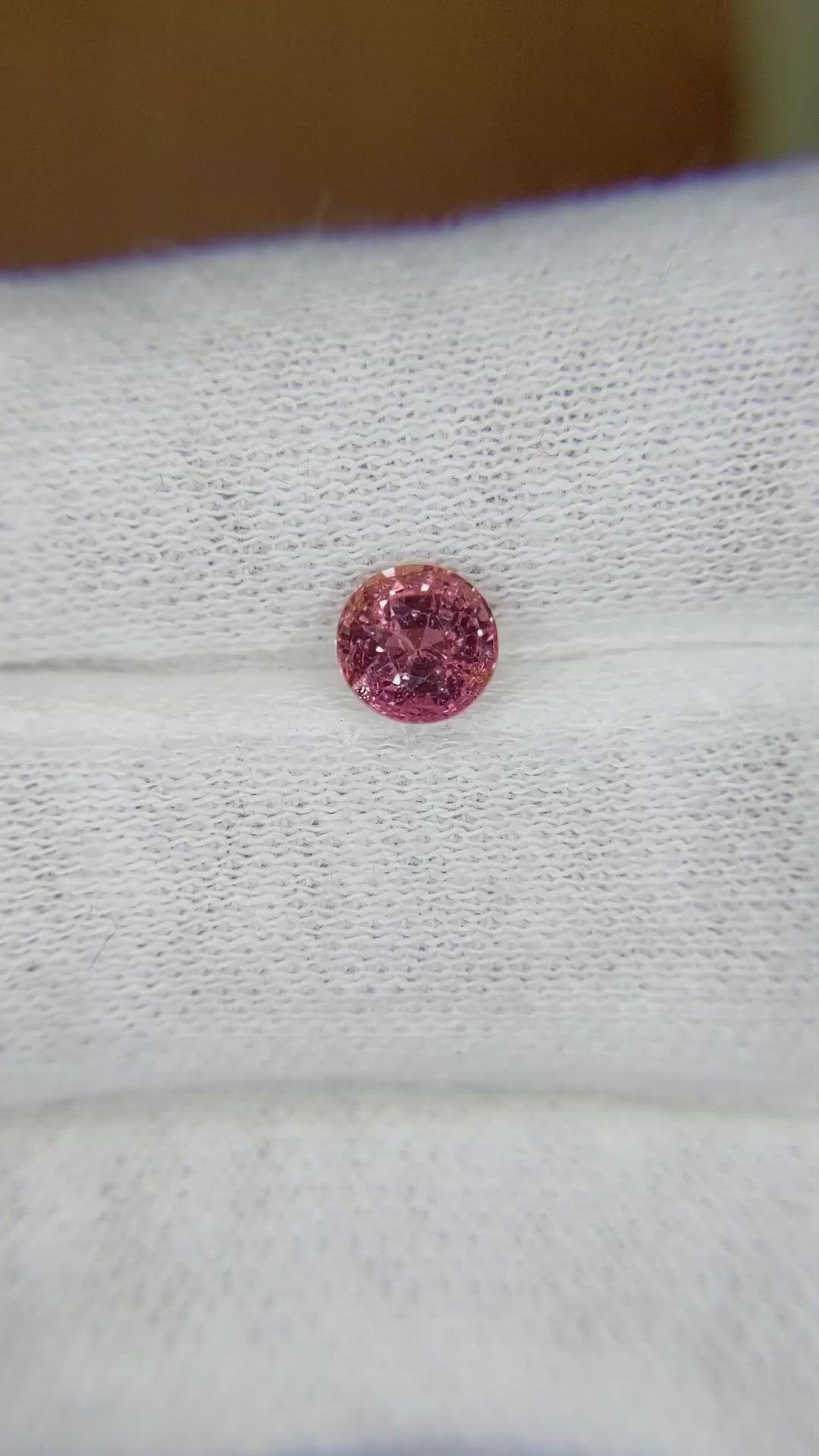 1.06 Ct. Pink Sapphire from Ceylon (Sri Lanka) Size Video