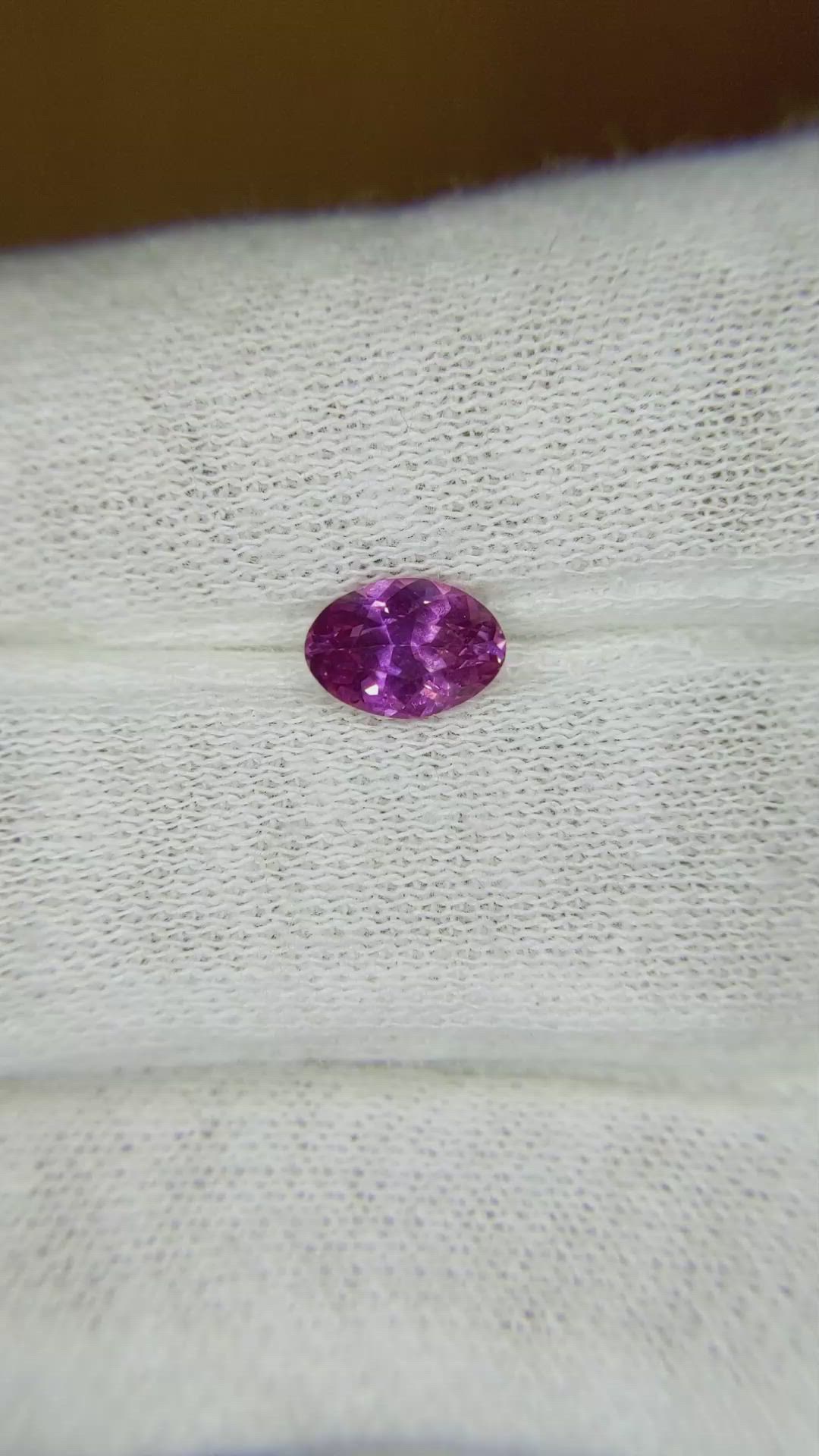 0.89 Ct. Pink Sapphire from Ceylon (Sri Lanka) Size Video