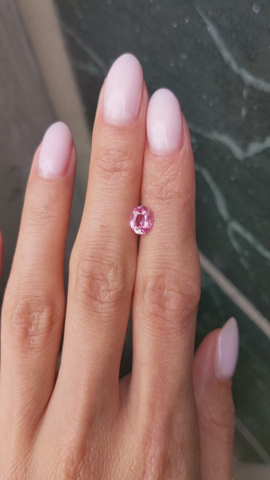 1.13 Ct. Padparadscha Sapphire from Madagascar Size Video