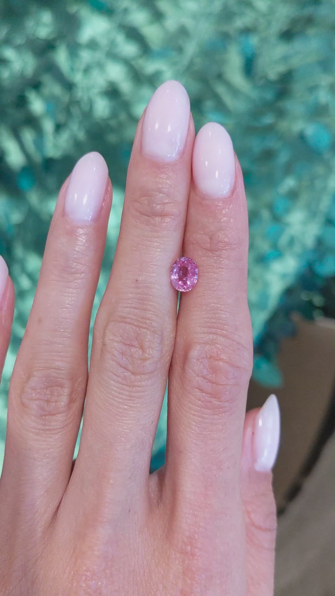 1.13 Ct. Padparadscha Sapphire from Madagascar Size Video