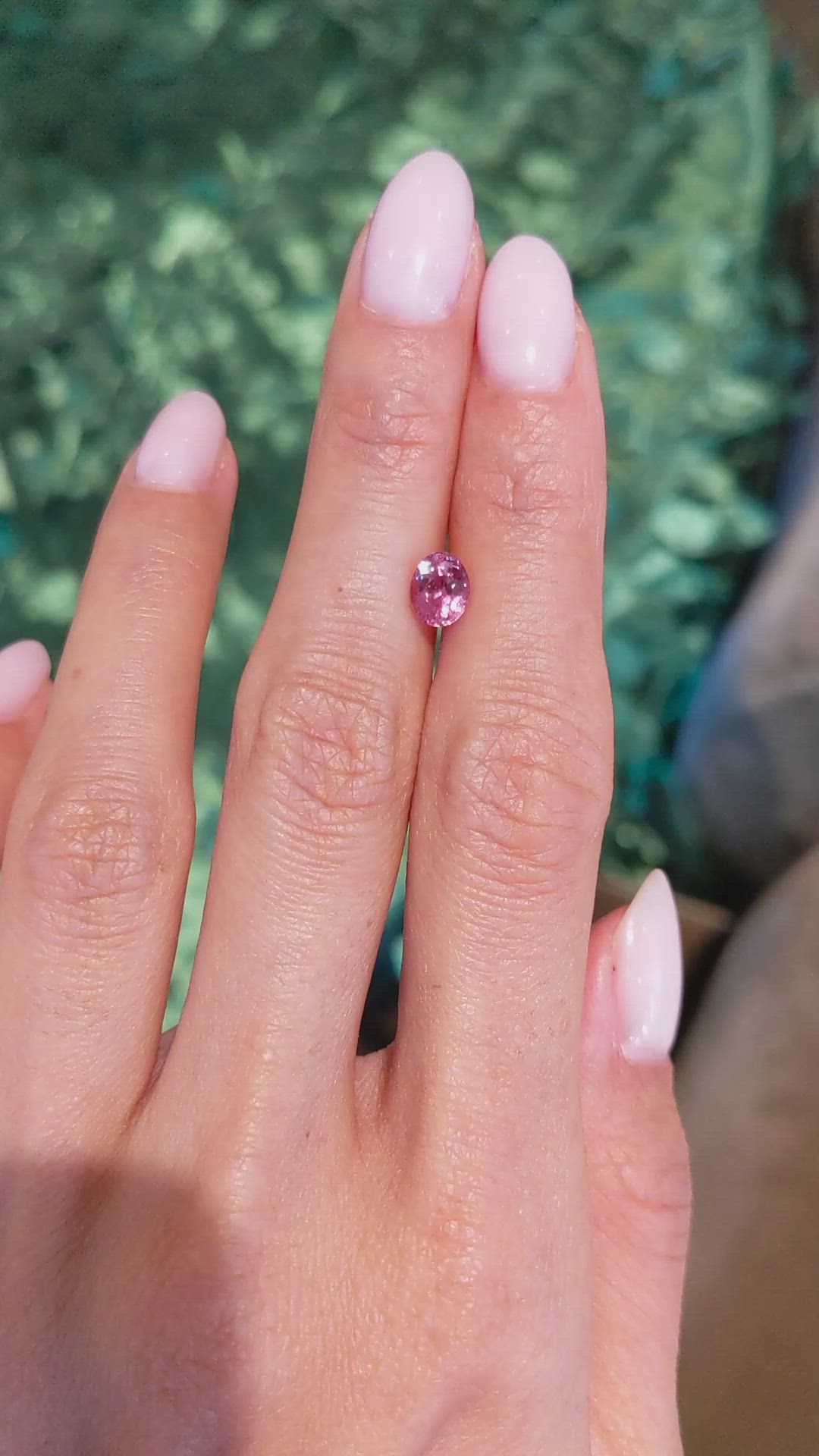 1.12 Ct. Padparadscha Sapphire from Madagascar Size Video