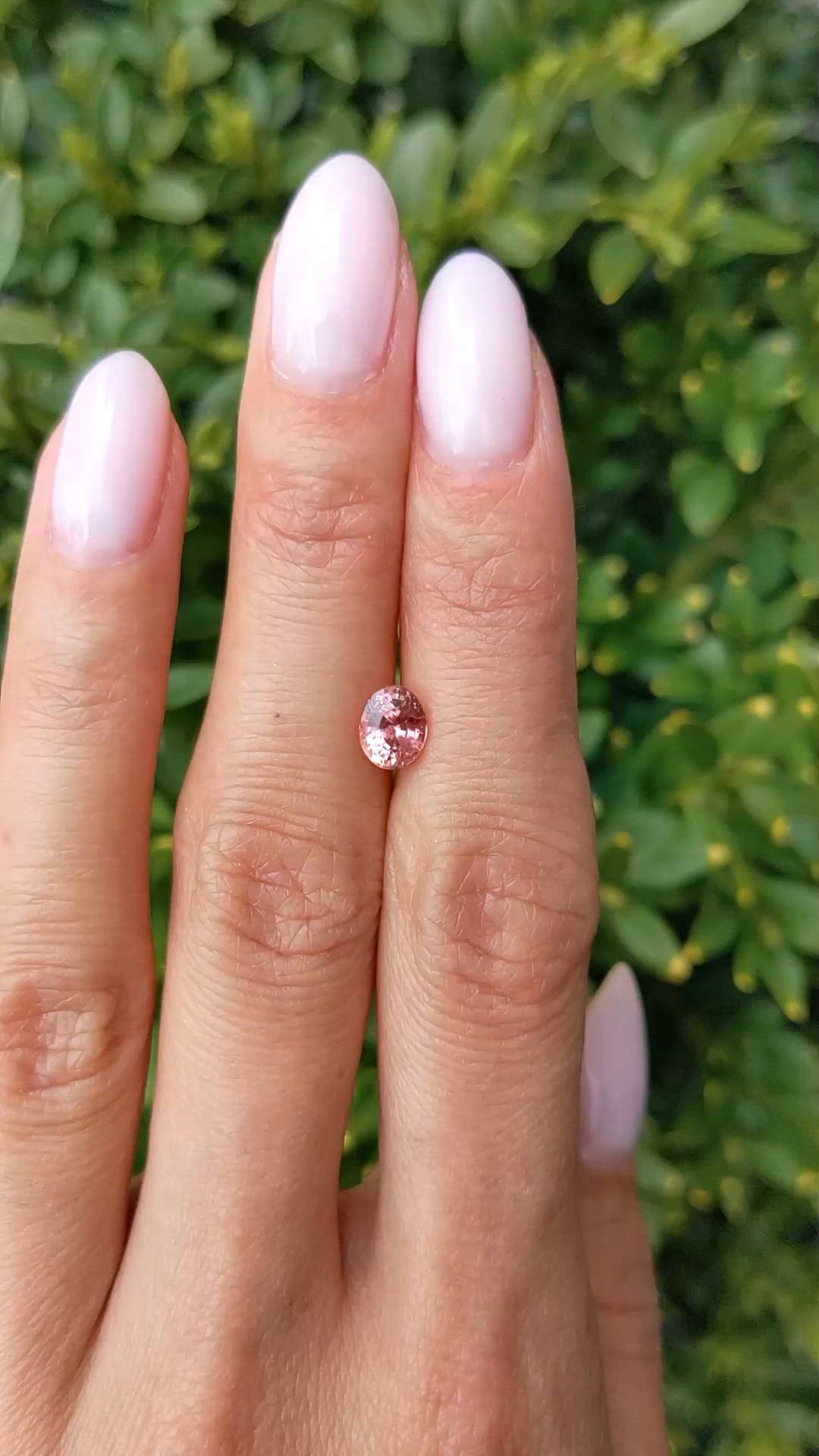 1.12 Ct. Padparadscha Sapphire from Madagascar Size Video