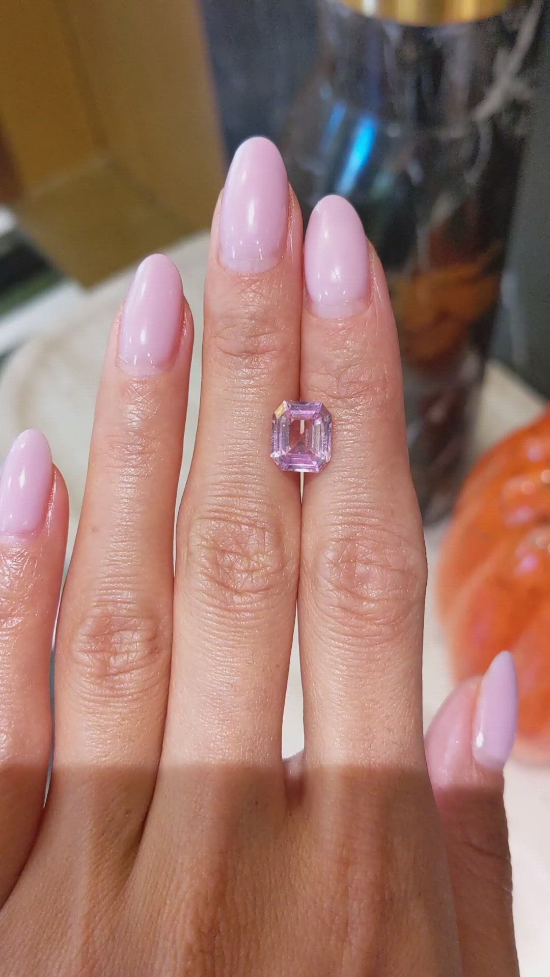 3.24 Ct. Padparadscha Sapphire from Madagascar Size Video