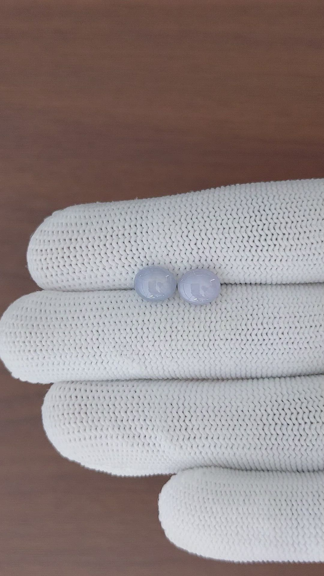 4.31 Ct.Tw.Total Carat Weight Grey Star Sapphire Pair from Ceylon (Sri Lanka) Size Video