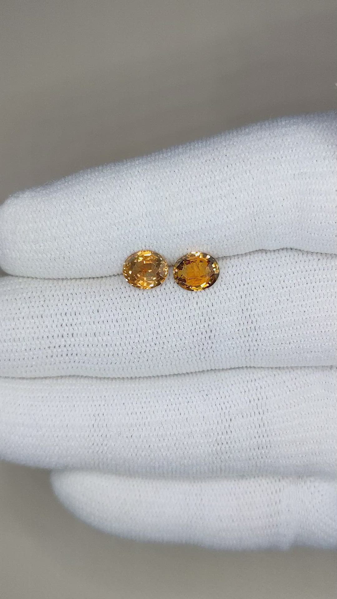 2.28&nbsp;Ct.Tw.Total Carat Weight Bi Color Sapphire Pair from Montana Size Video