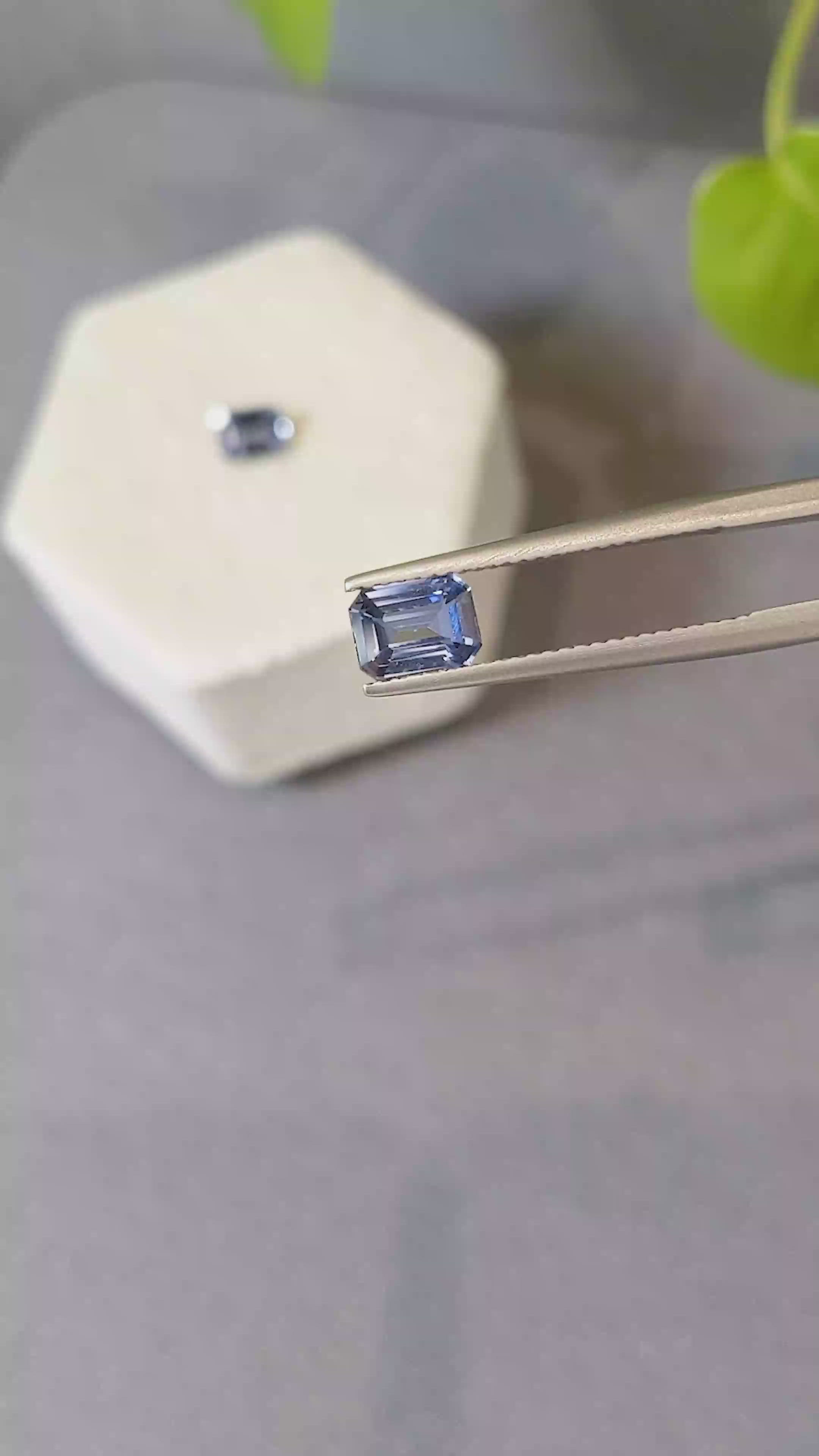 2.08&nbsp;Ct.Tw.Total Carat Weight Blue Sapphire Pair from Madagascar Size Video
