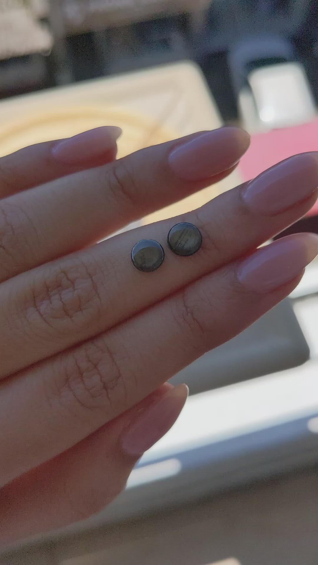 1.74 Ct.Tw.Total Carat Weight Brown Star Sapphire Pair from Ceylon (Sri Lanka) Size Video