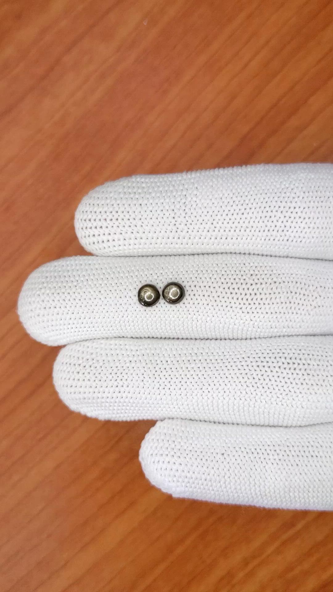 0.84 Ct.Tw.Total Carat Weight Black Star Sapphire Pair from Ceylon (Sri Lanka) Size Video