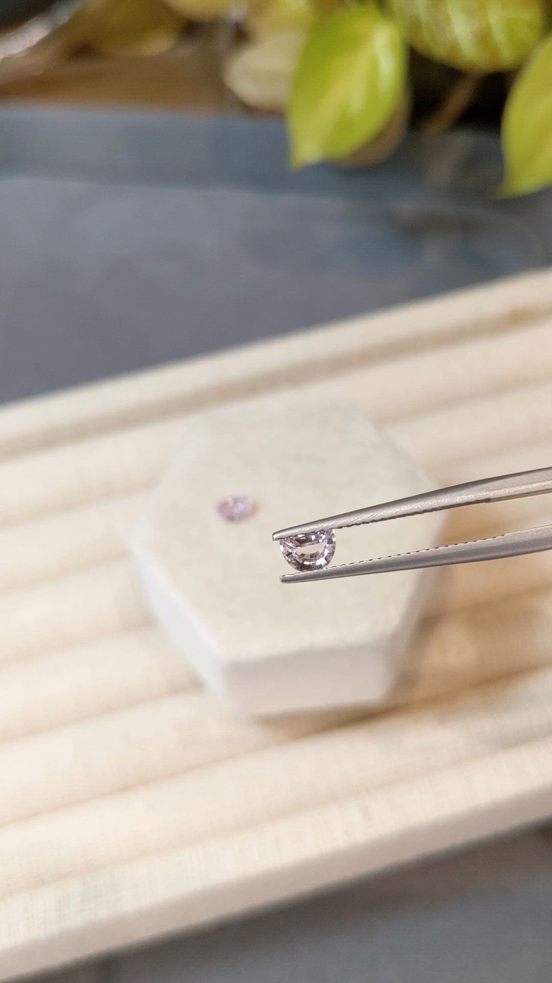 0.84&nbsp;Ct.Tw.Total Carat Weight Pink Sapphire Pair from Madagascar Size Video